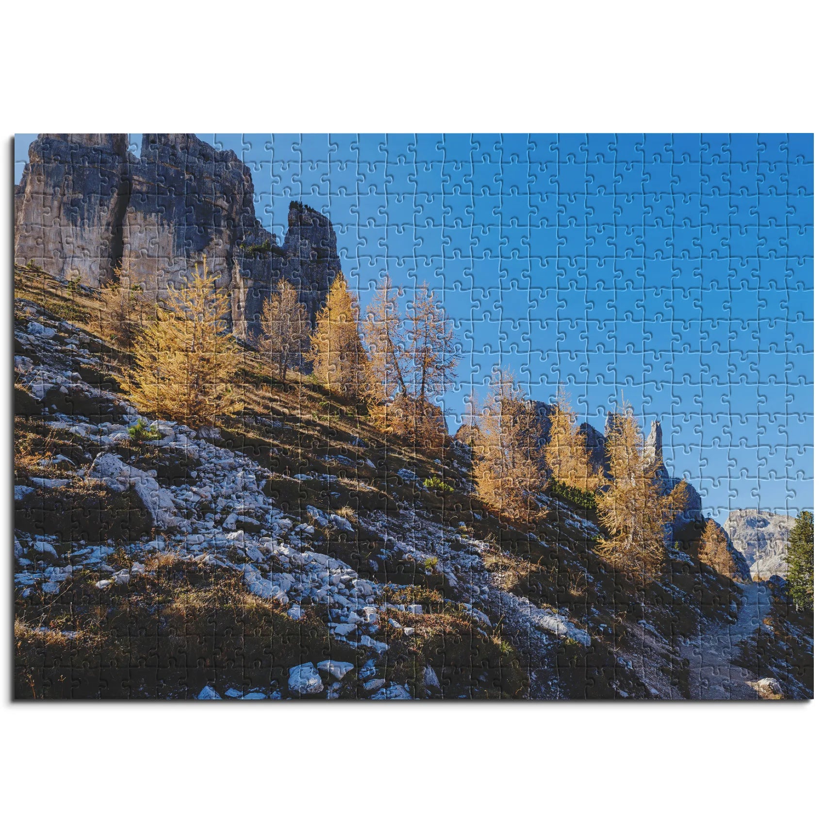 sentier de montagne d'automne