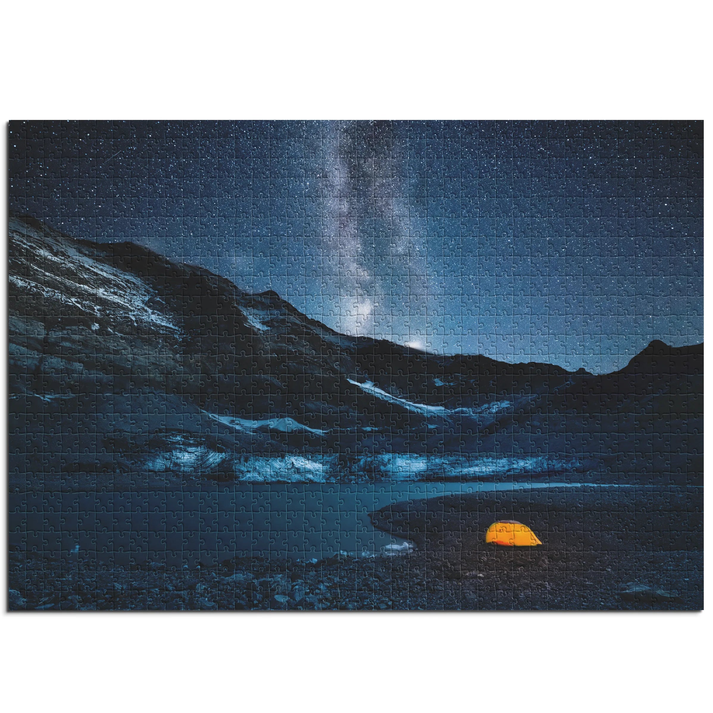 Milchstrasse über Gletscher