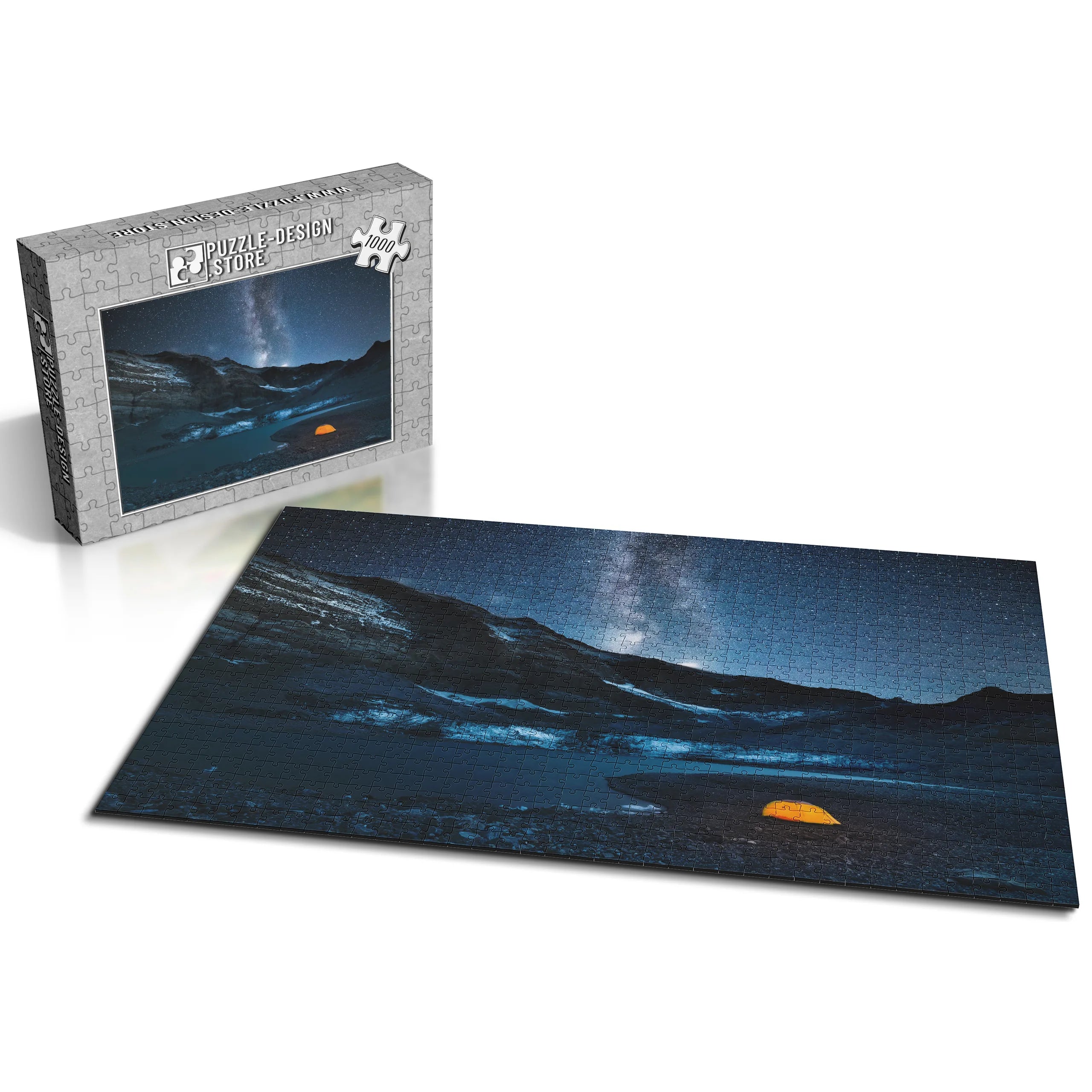 Milchstrasse über Gletscher