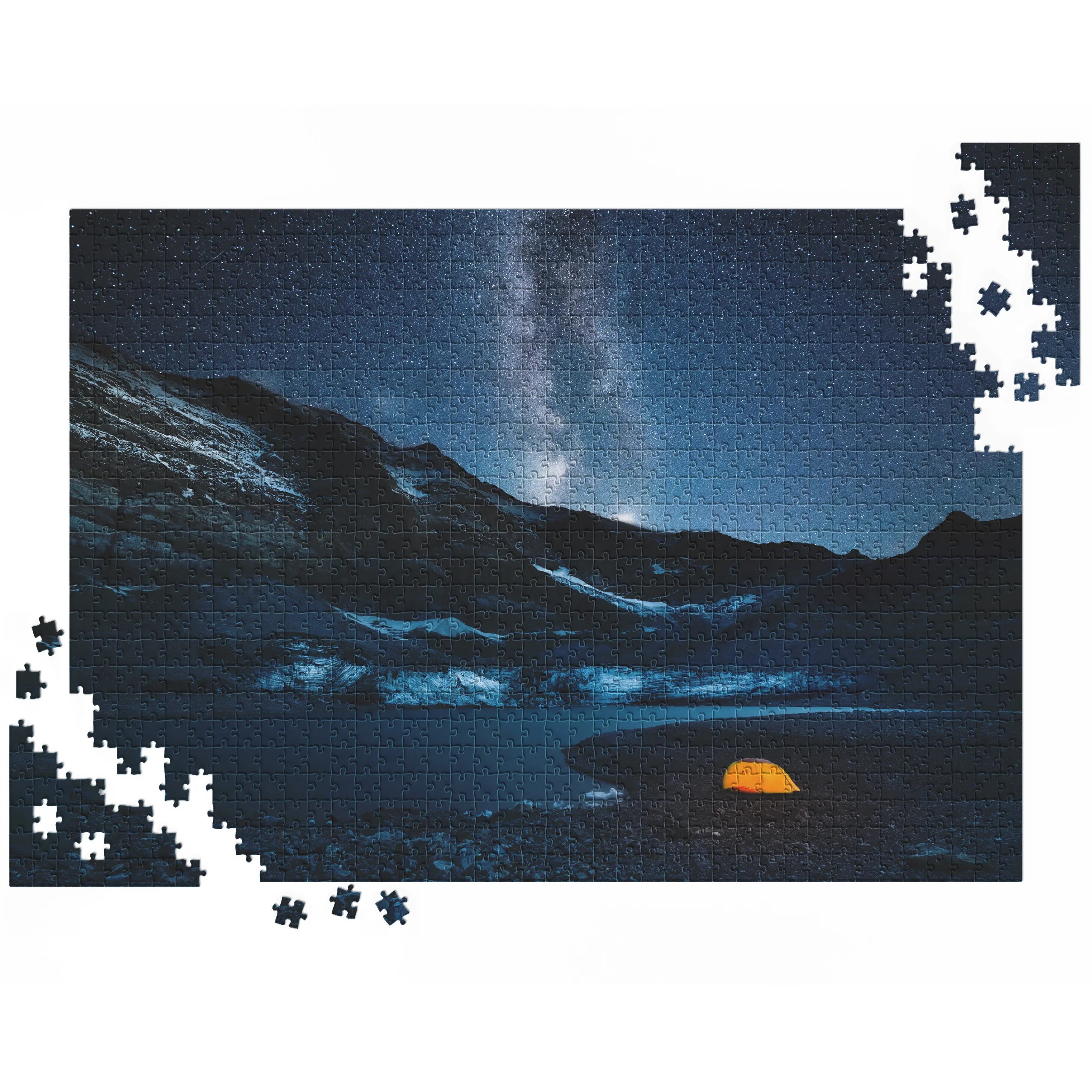 Milchstrasse über Gletscher