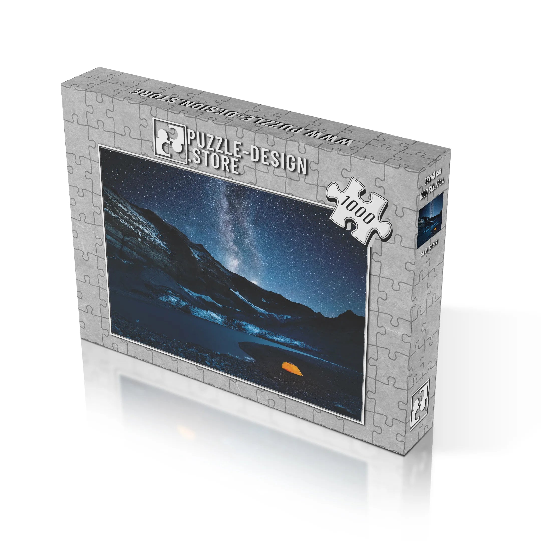 Milchstrasse über Gletscher