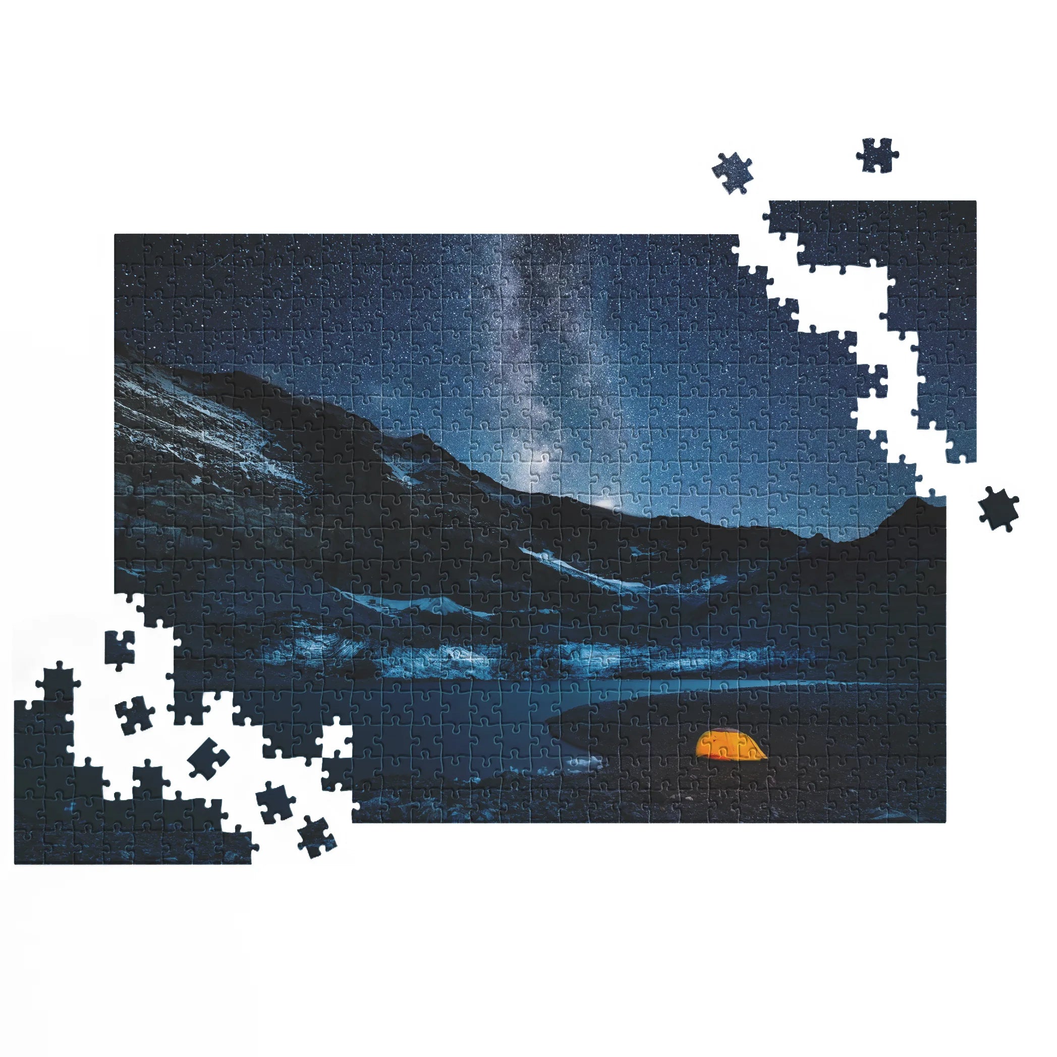 La Voie lactée au-dessus des glaciers