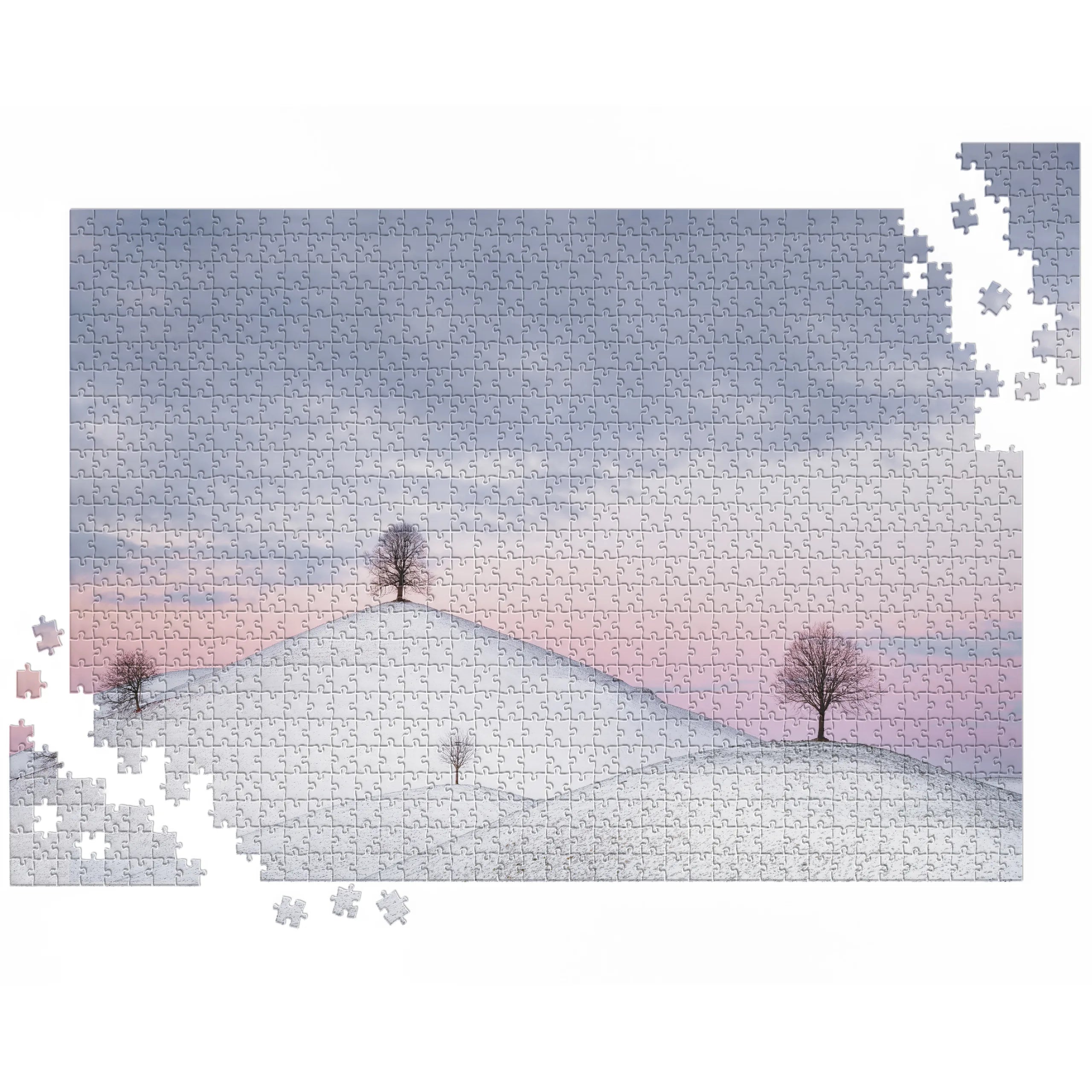 Winterliche Baumhügel