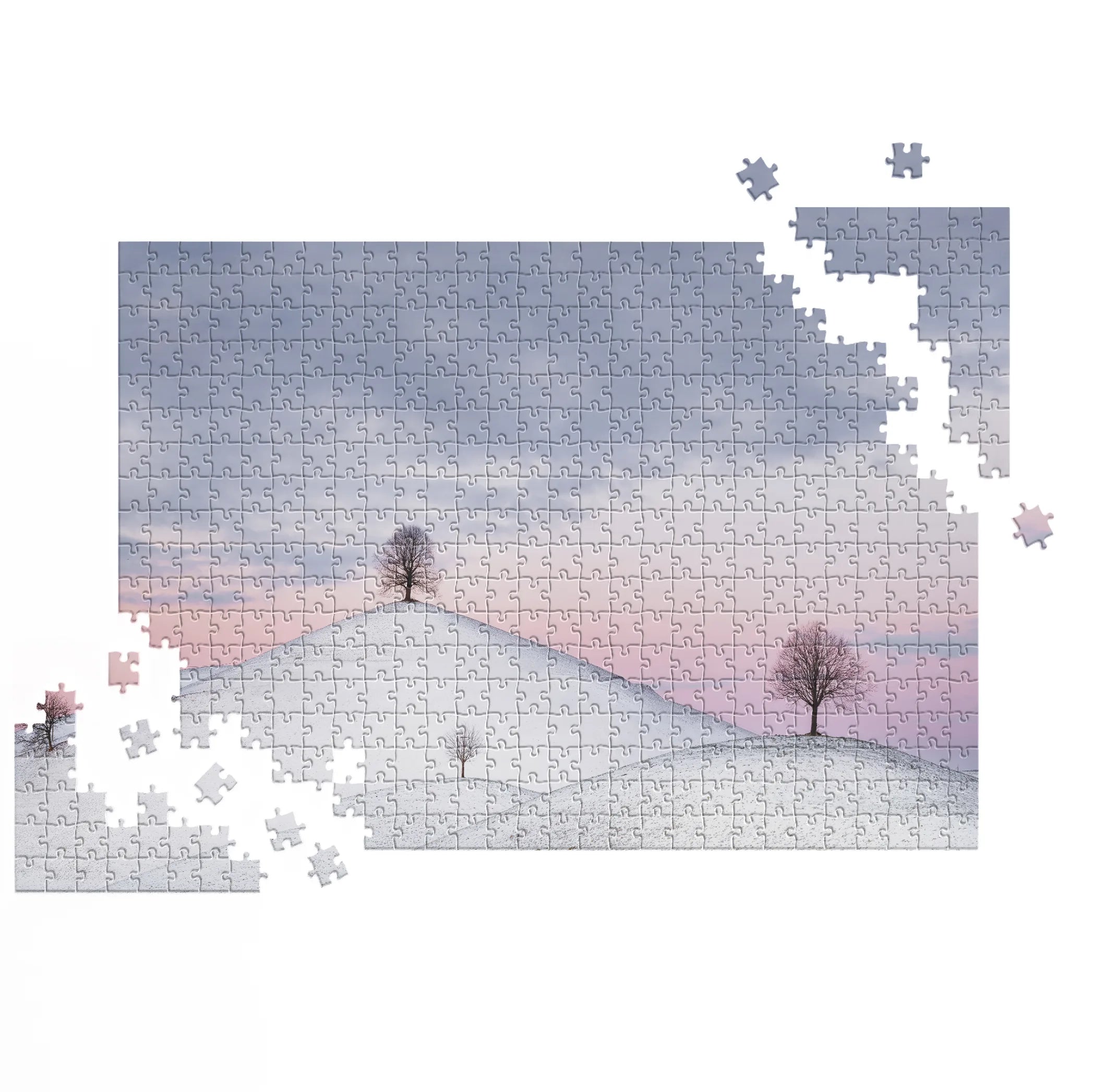 Winterliche Baumhügel