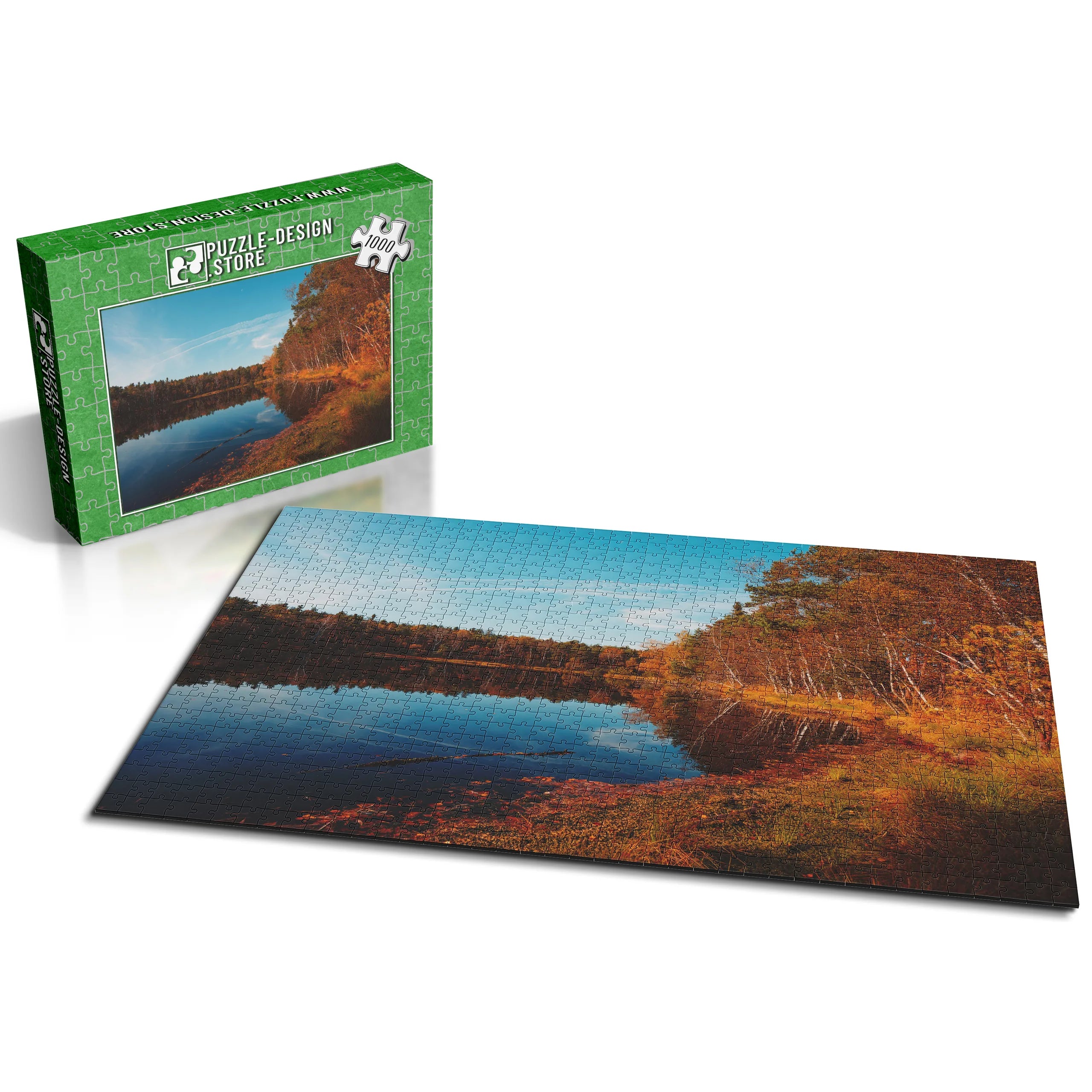 Herbstlicher Seeuferblick