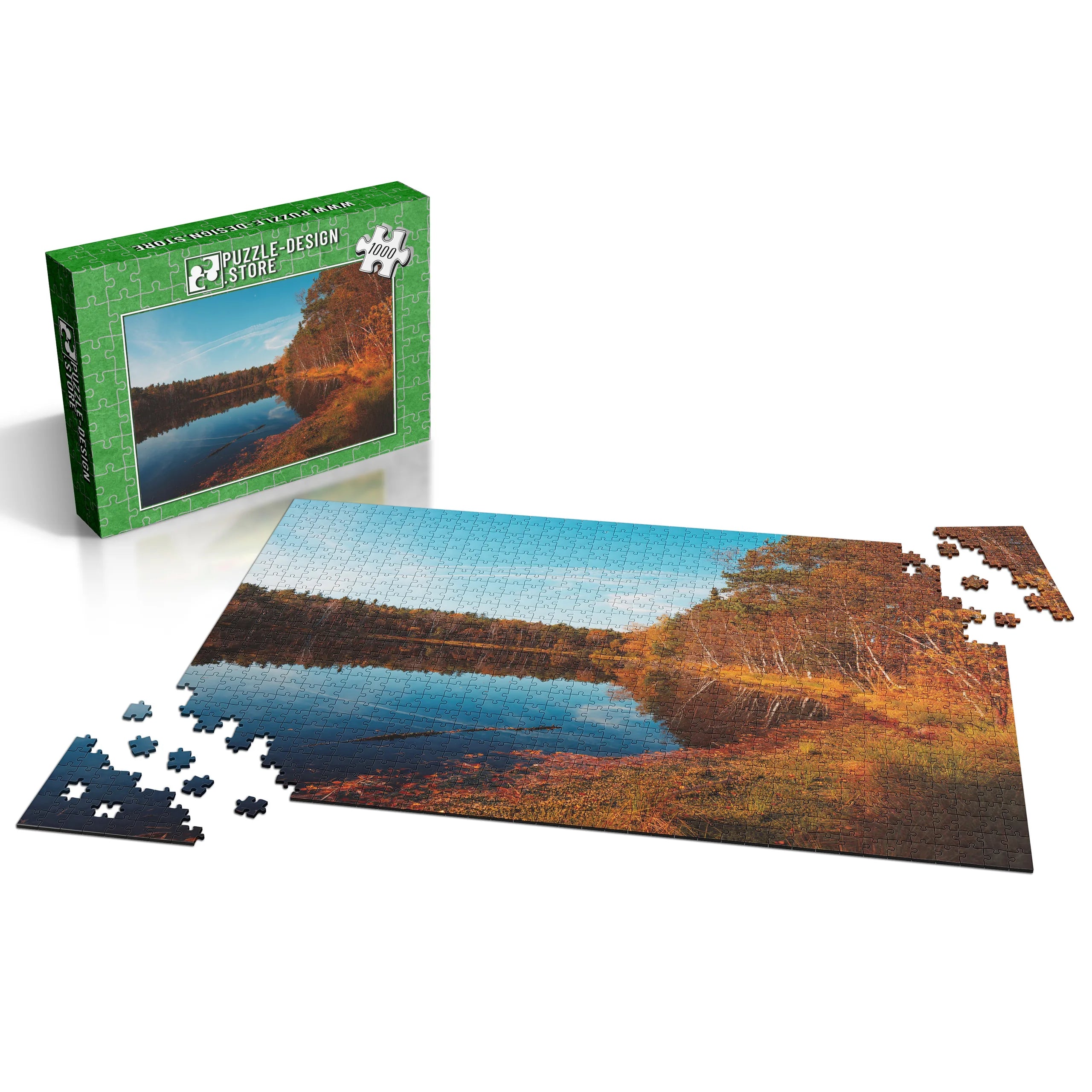 Herbstlicher Seeuferblick