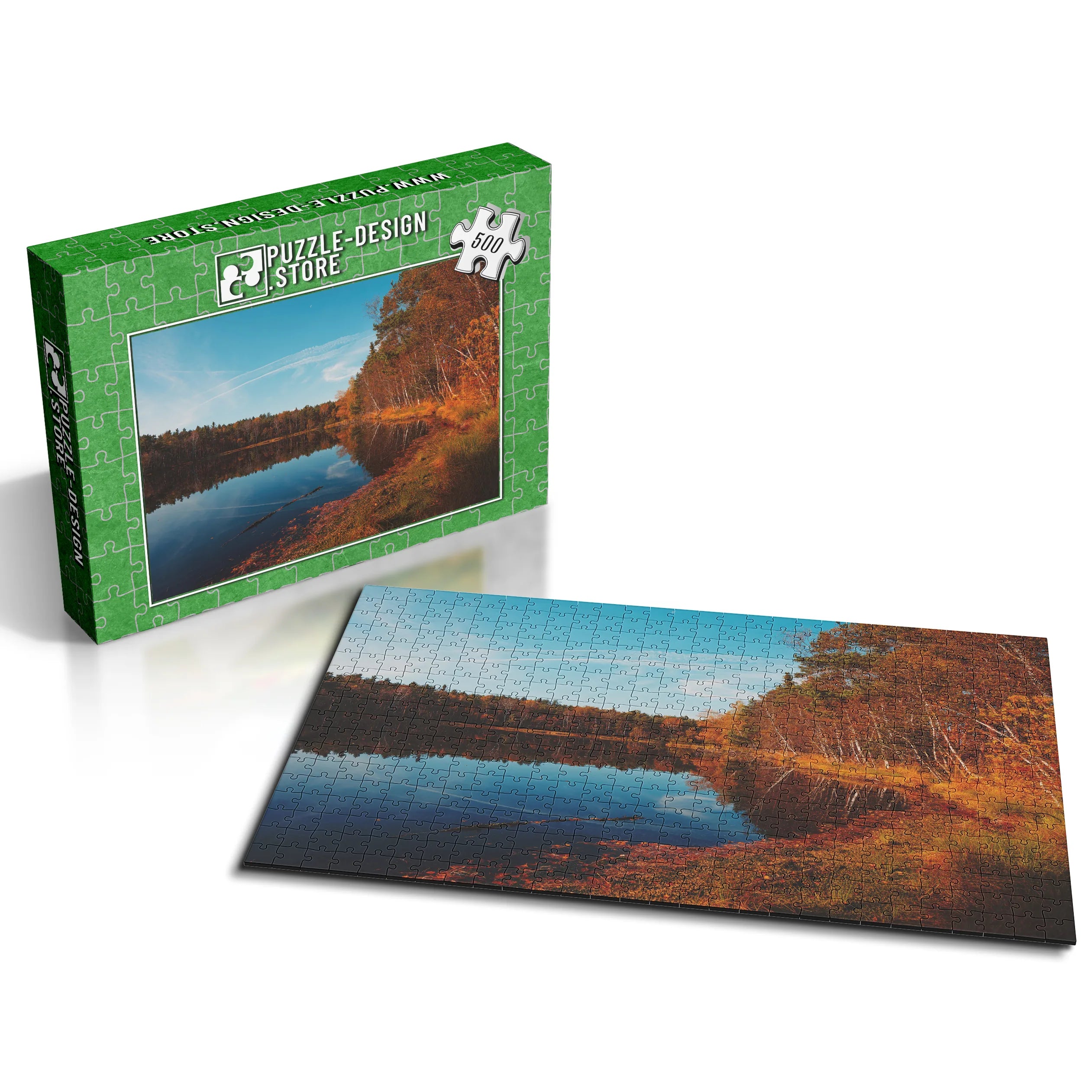 Herbstlicher Seeuferblick