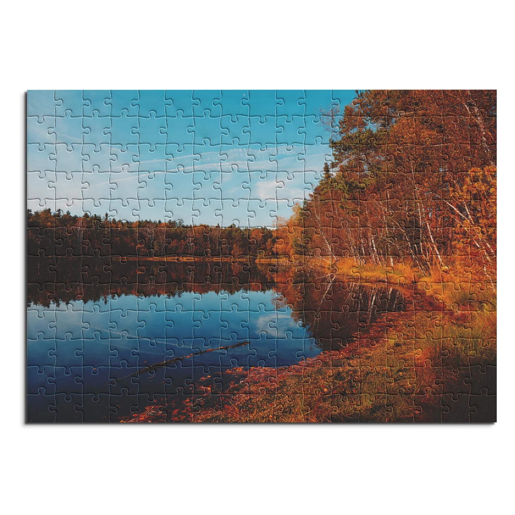 Herbstlicher Seeuferblick