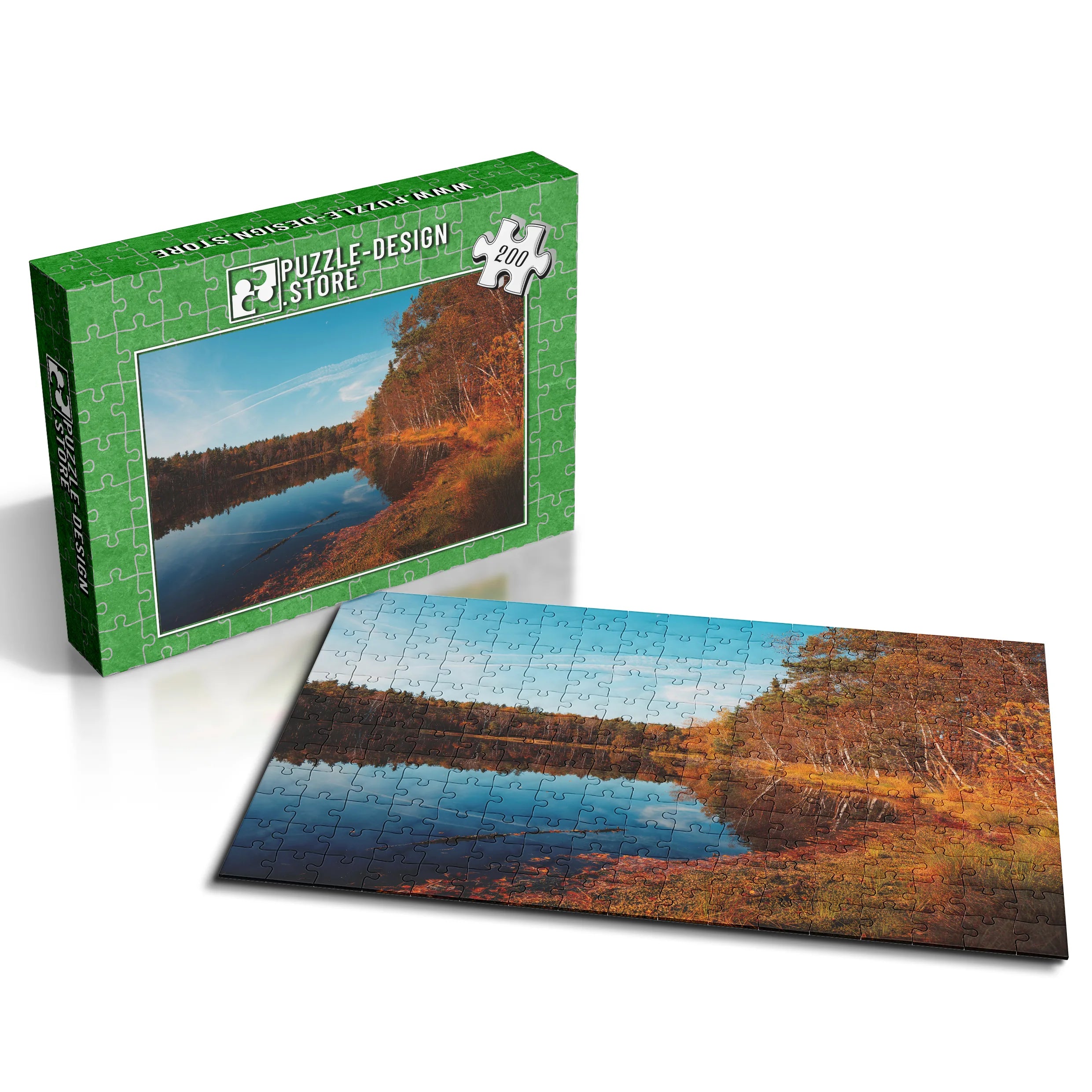 Herbstlicher Seeuferblick