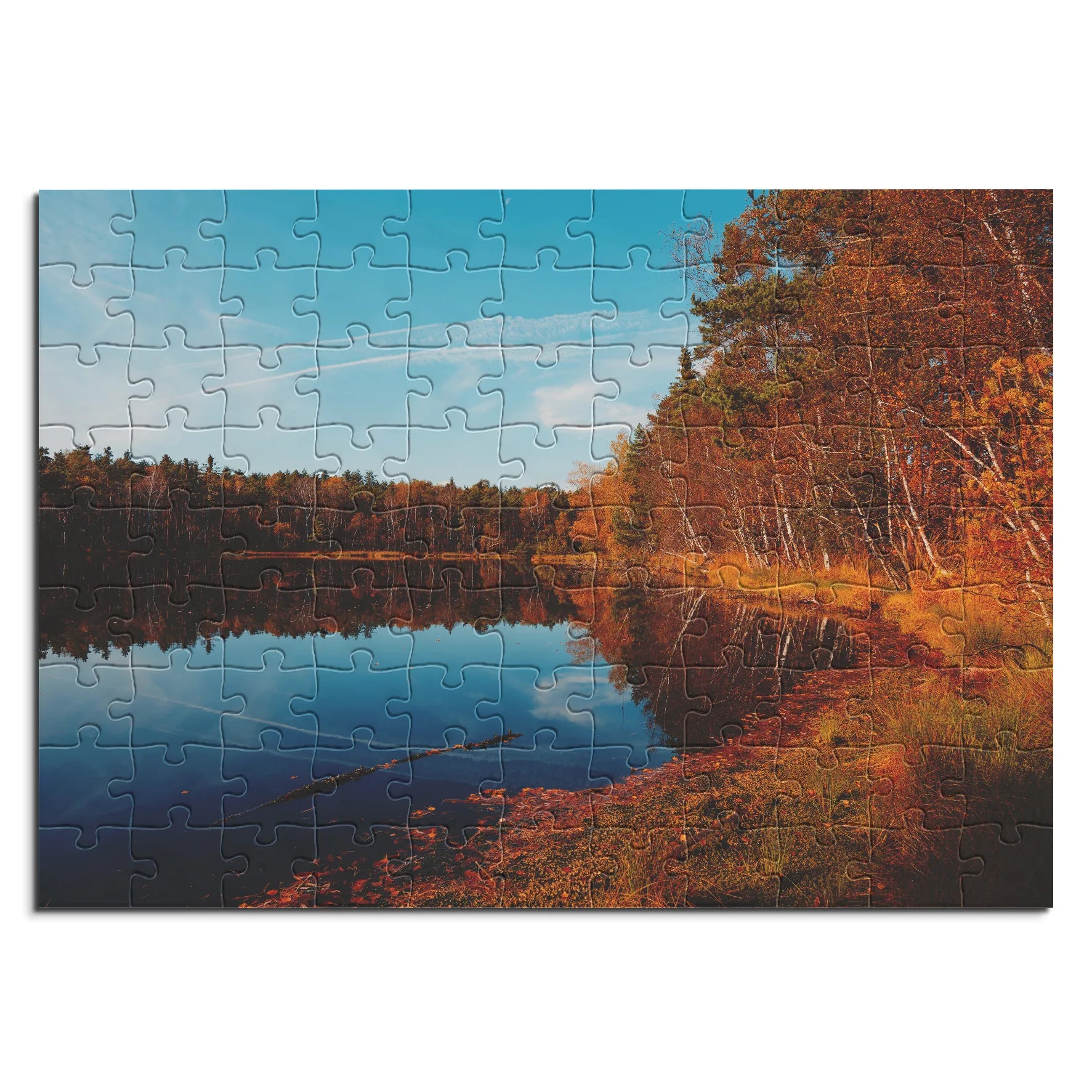 Herbstlicher Seeuferblick