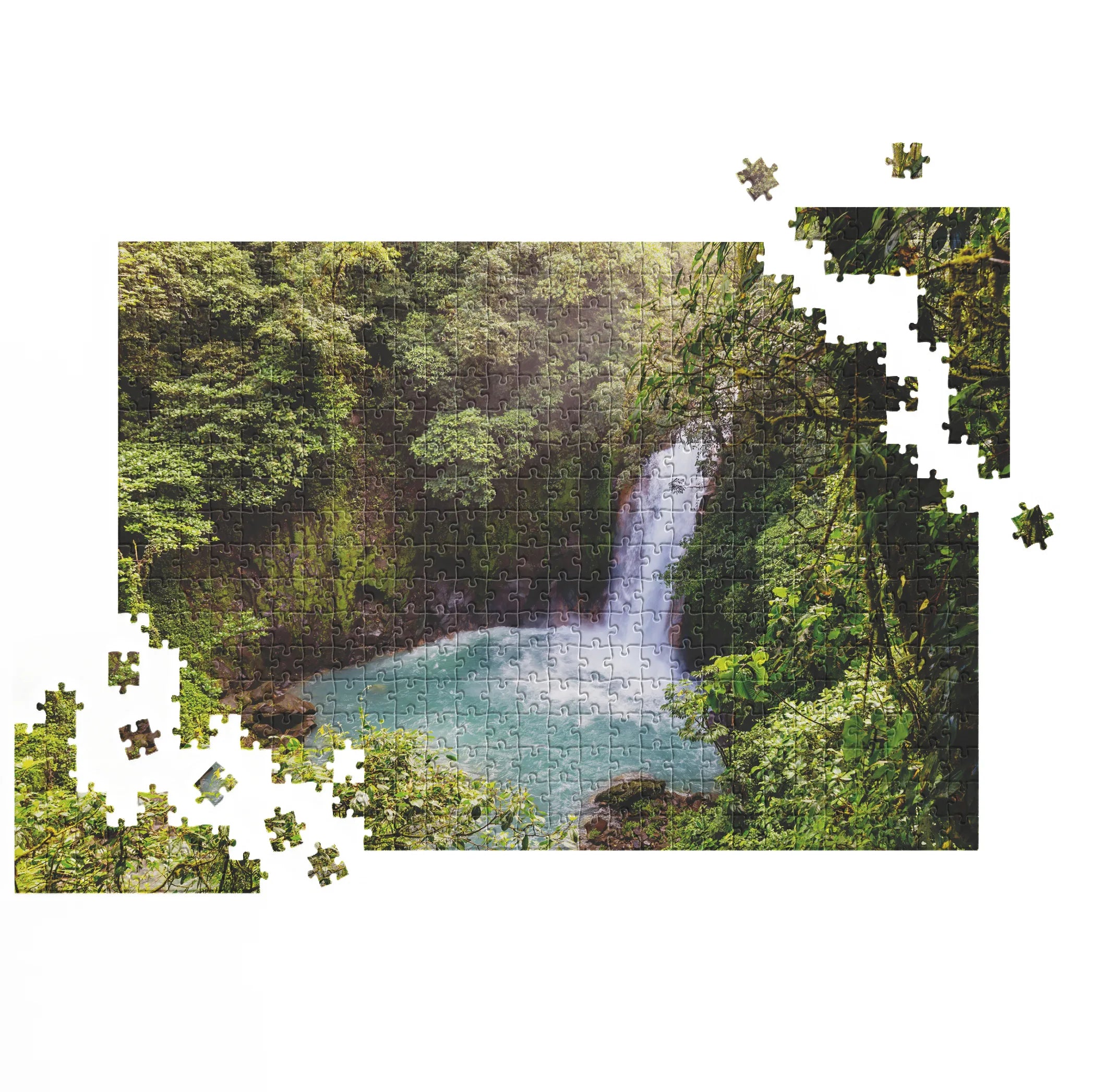 Versteckter Dschungelwasserfall