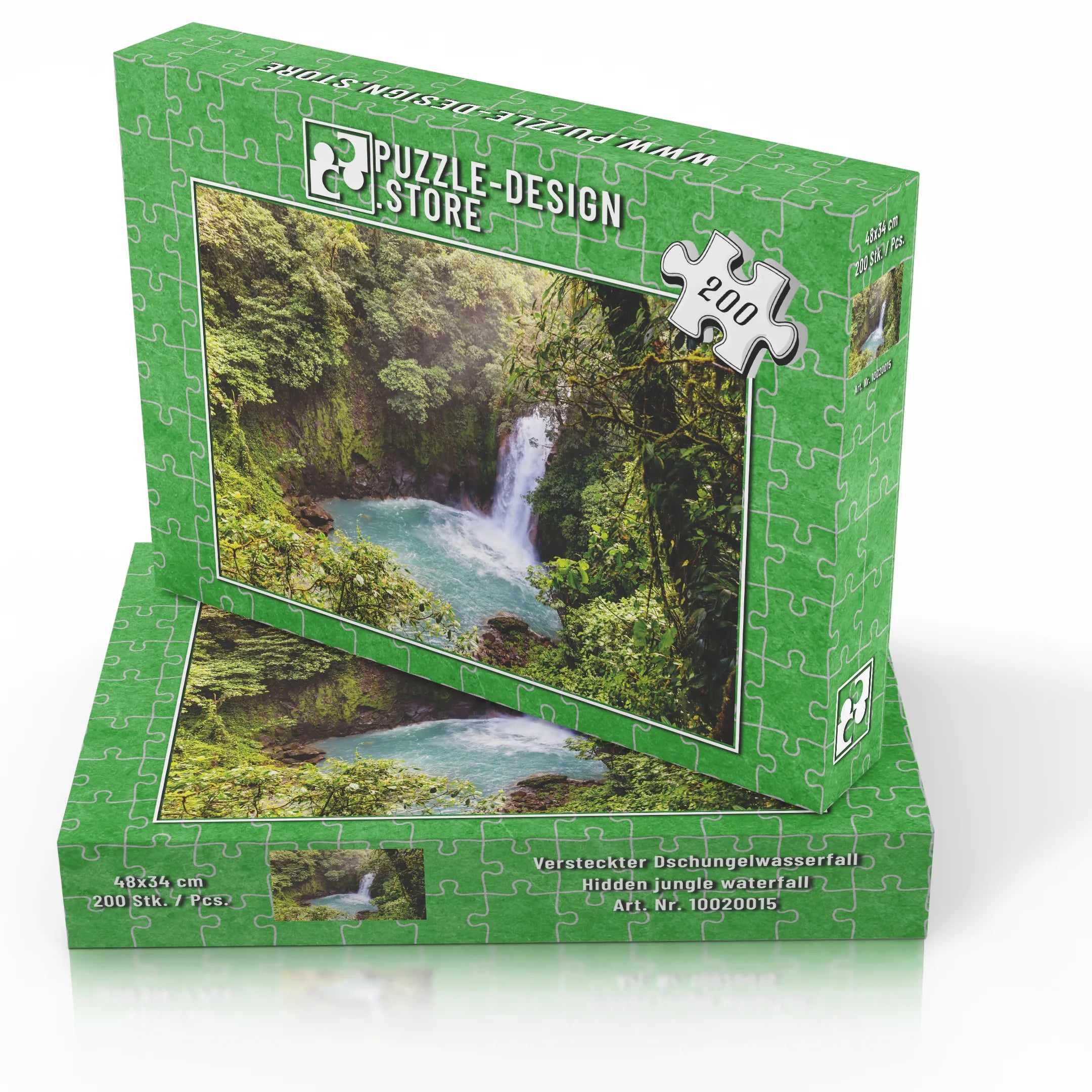 Versteckter Dschungelwasserfall