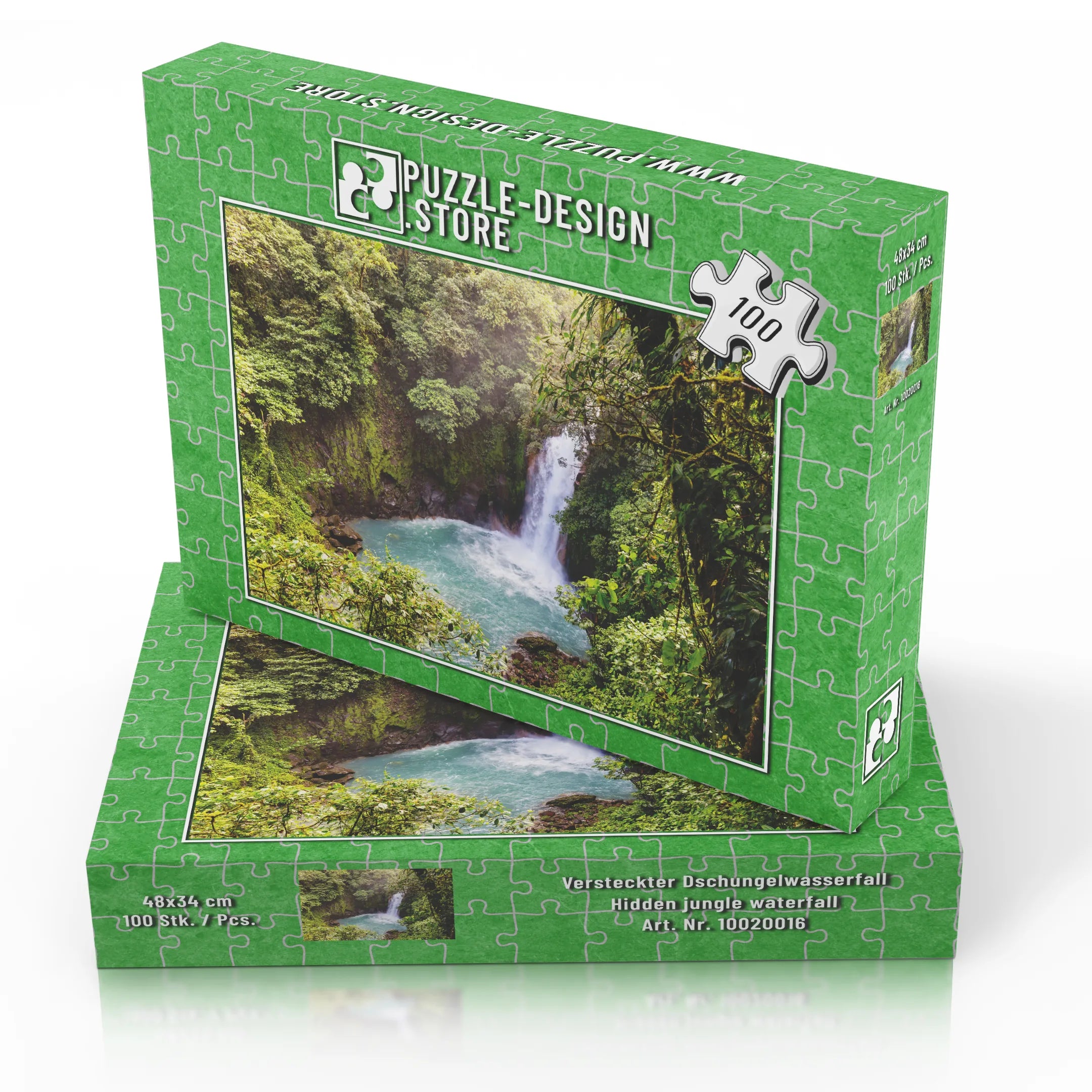 cascade cachée dans la jungle