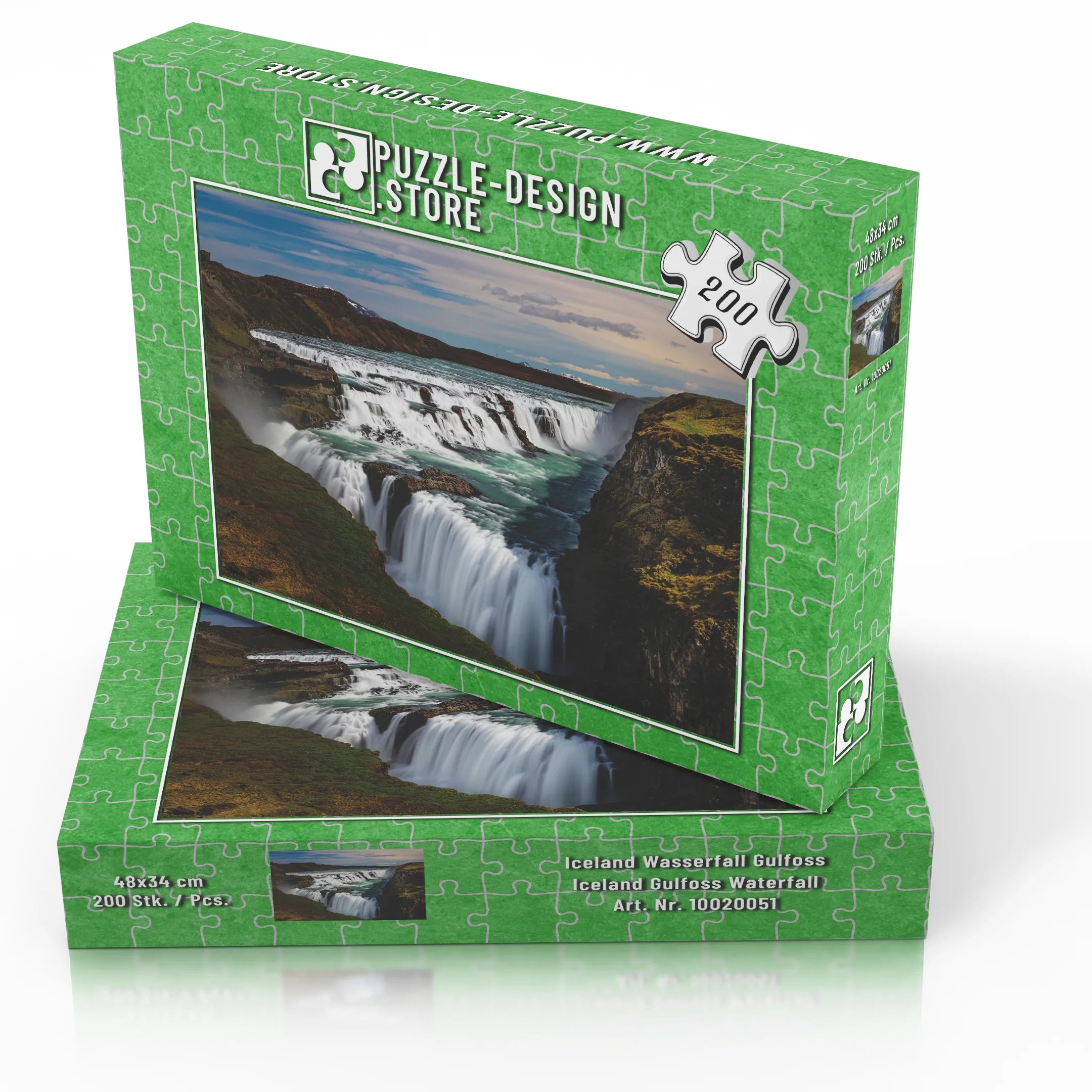 Iceland Wasserfall Gulfoss