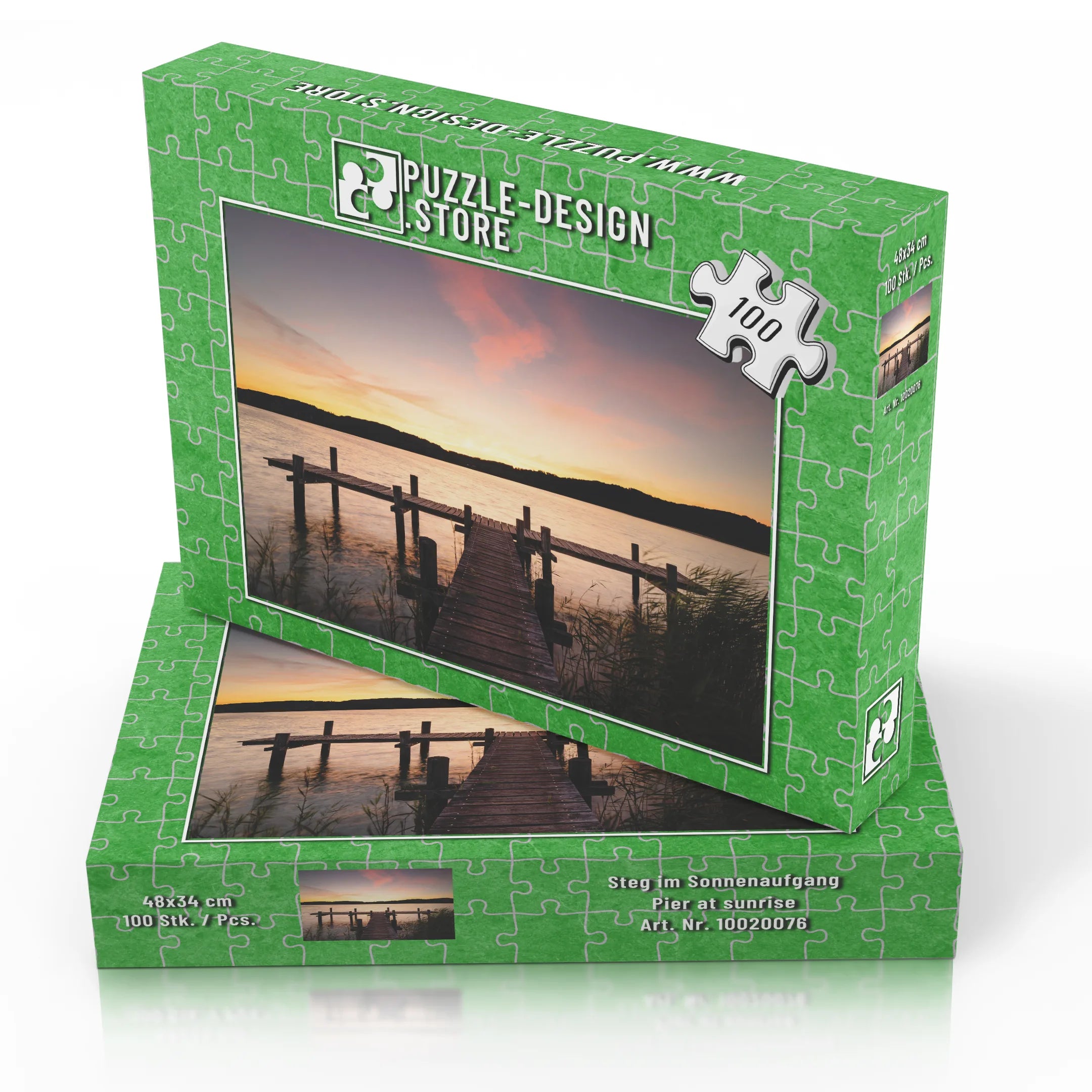 Steg im Sonnenaufgang