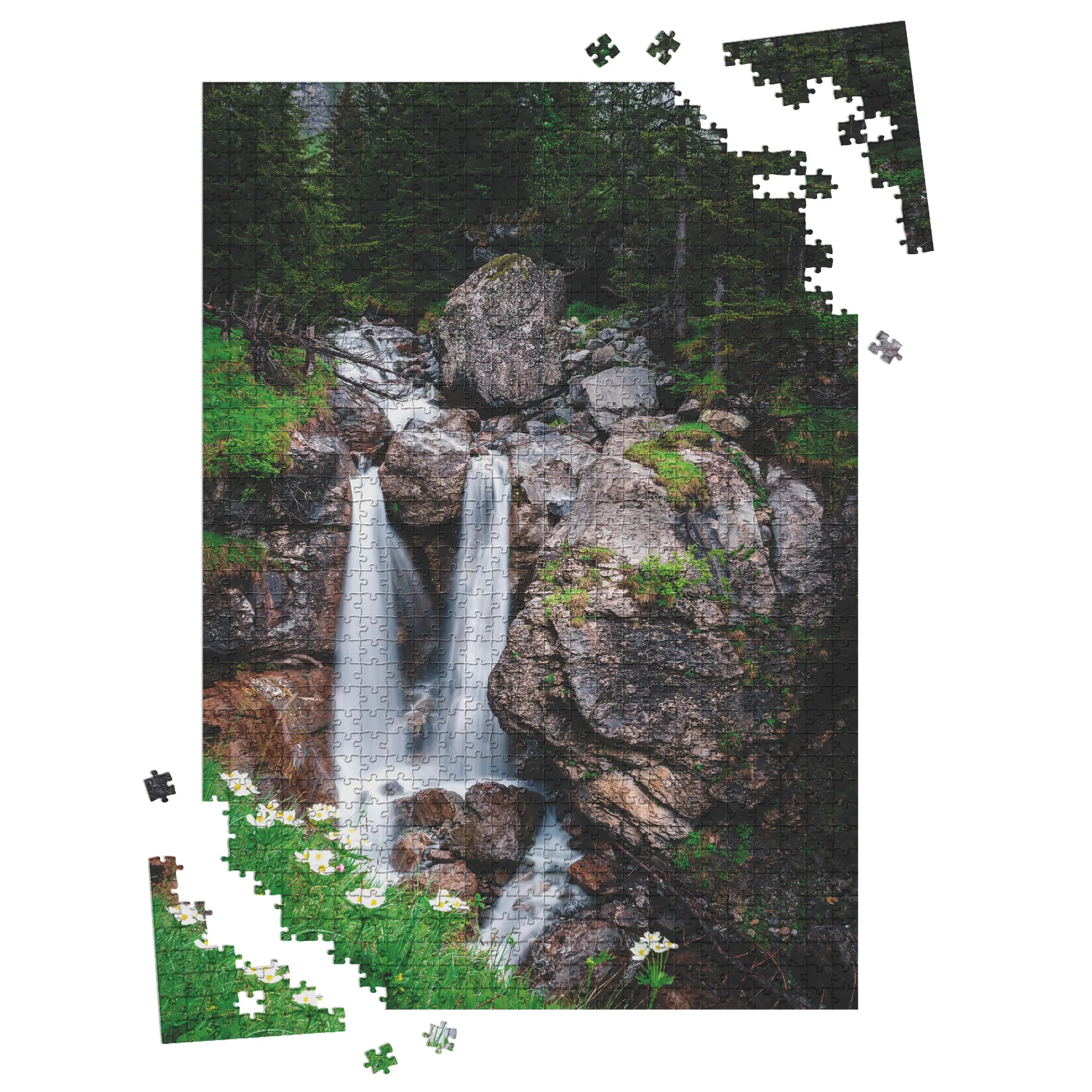 Zwillingswasserfall Alpen