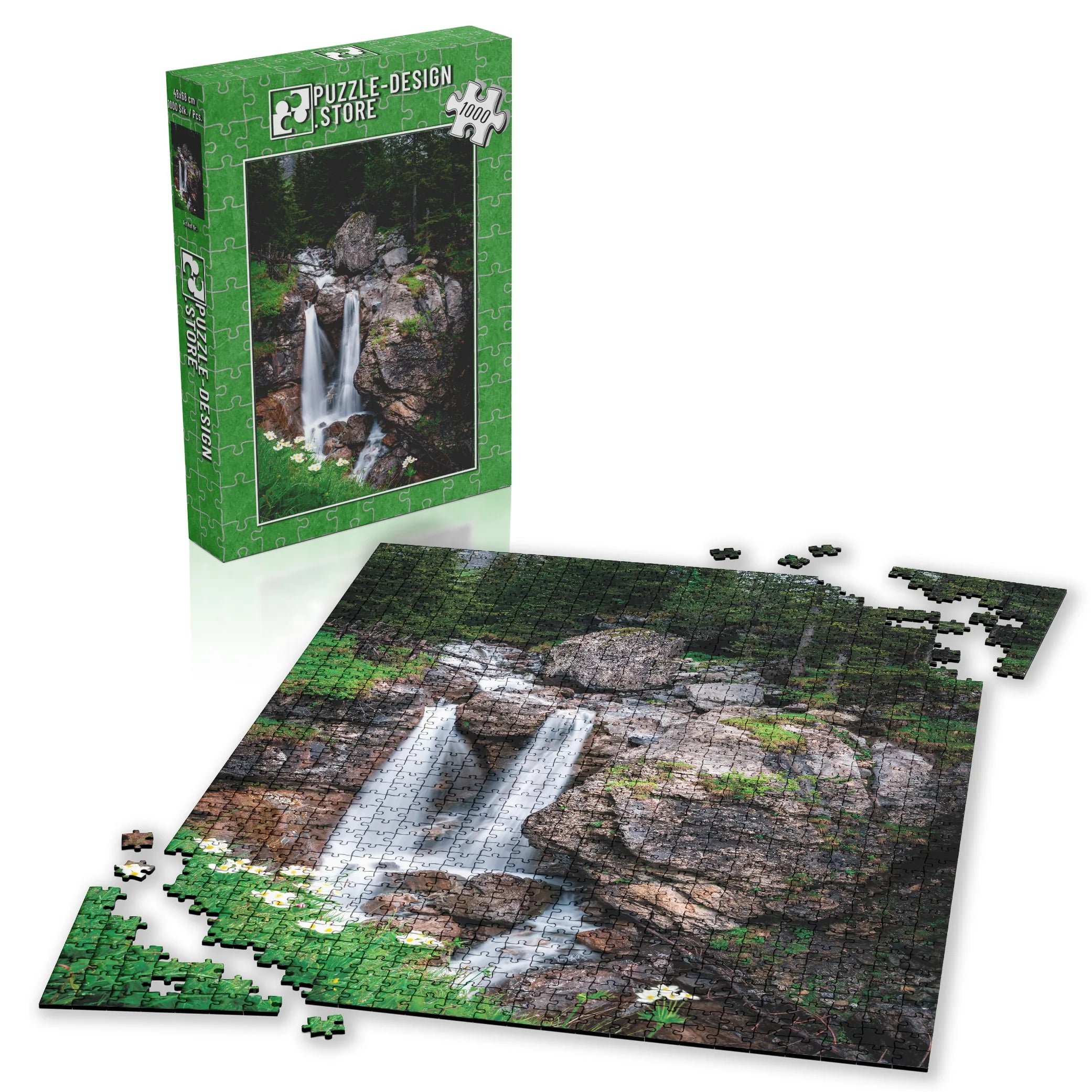 Zwillingswasserfall Alpen