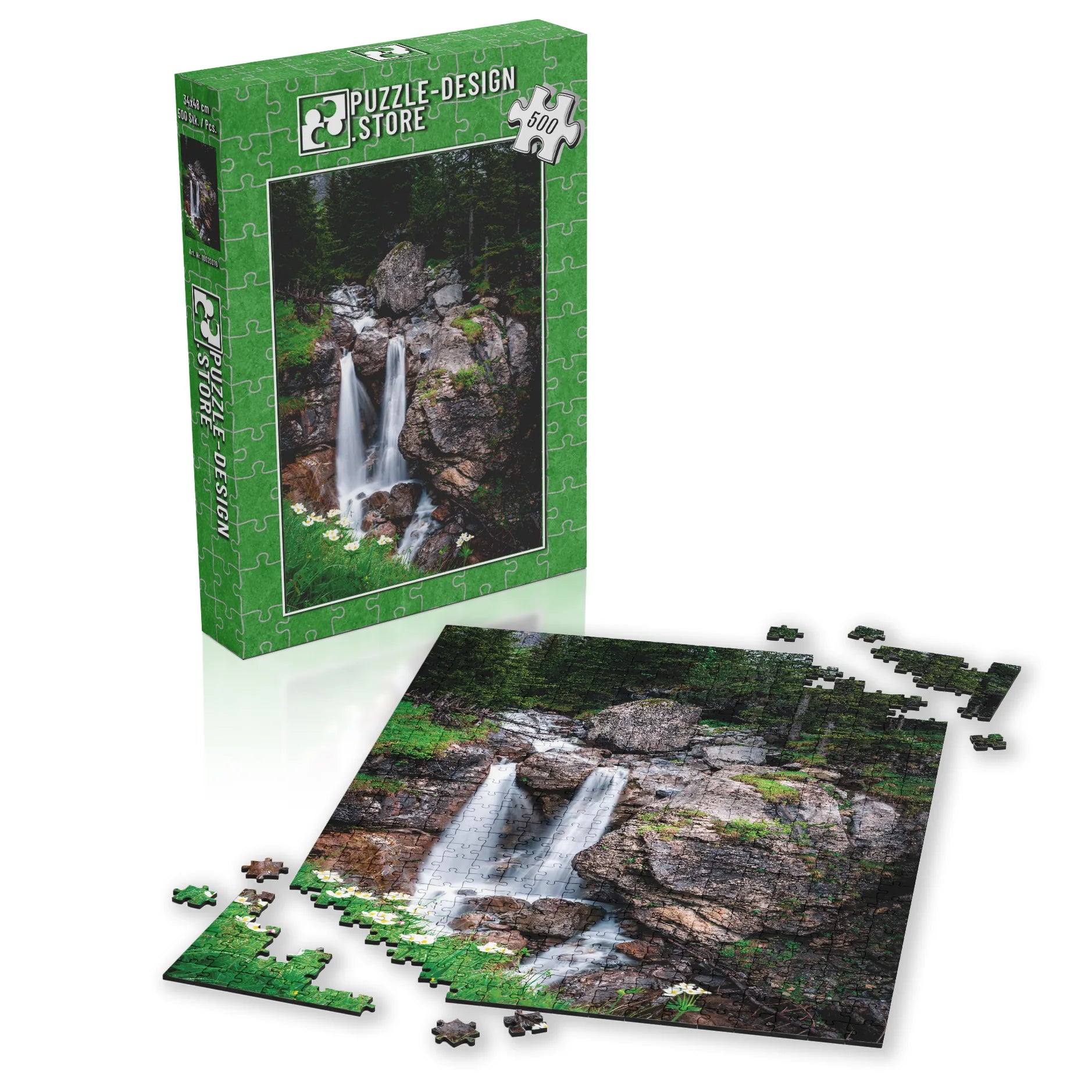 Zwillingswasserfall Alpen