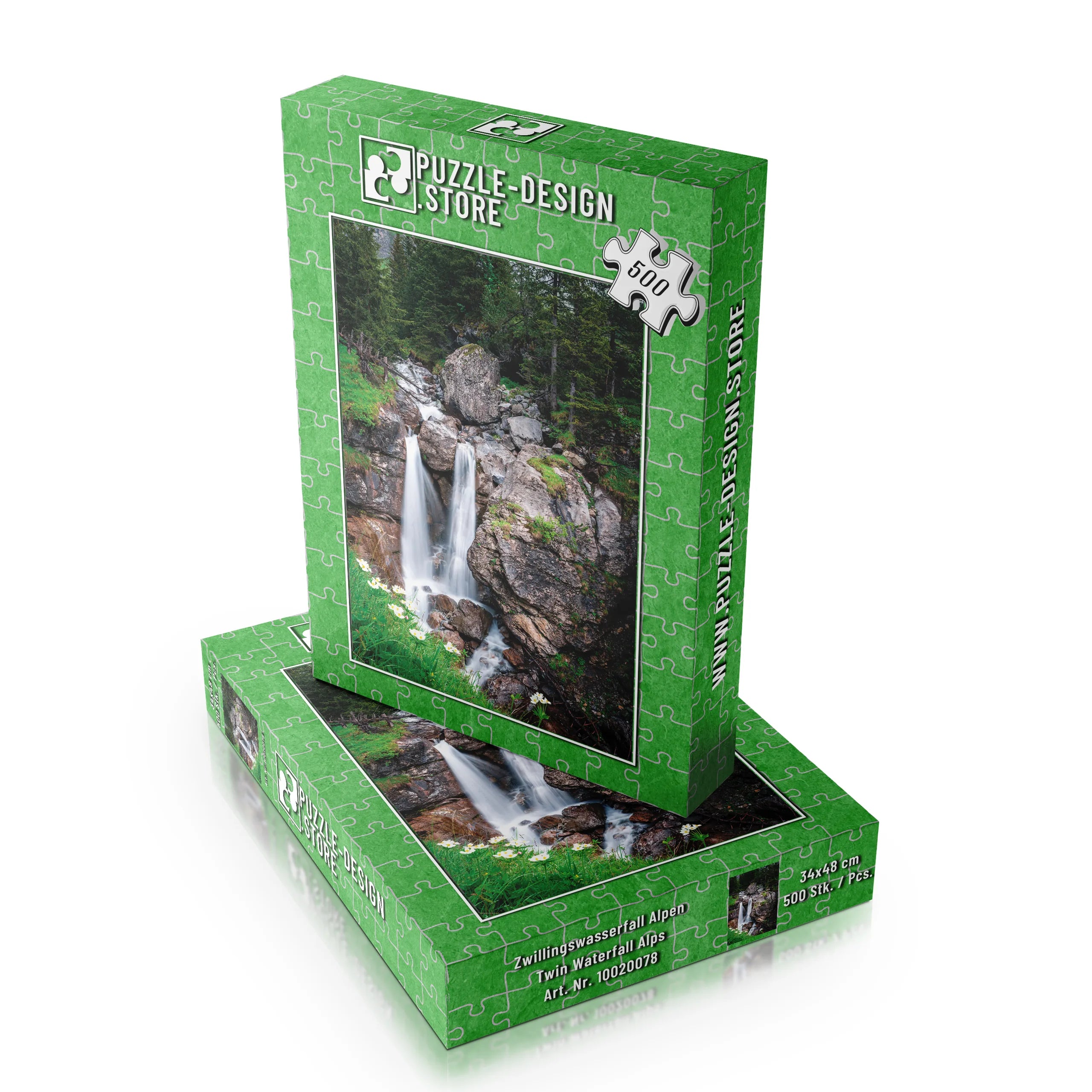 Zwillingswasserfall Alpen