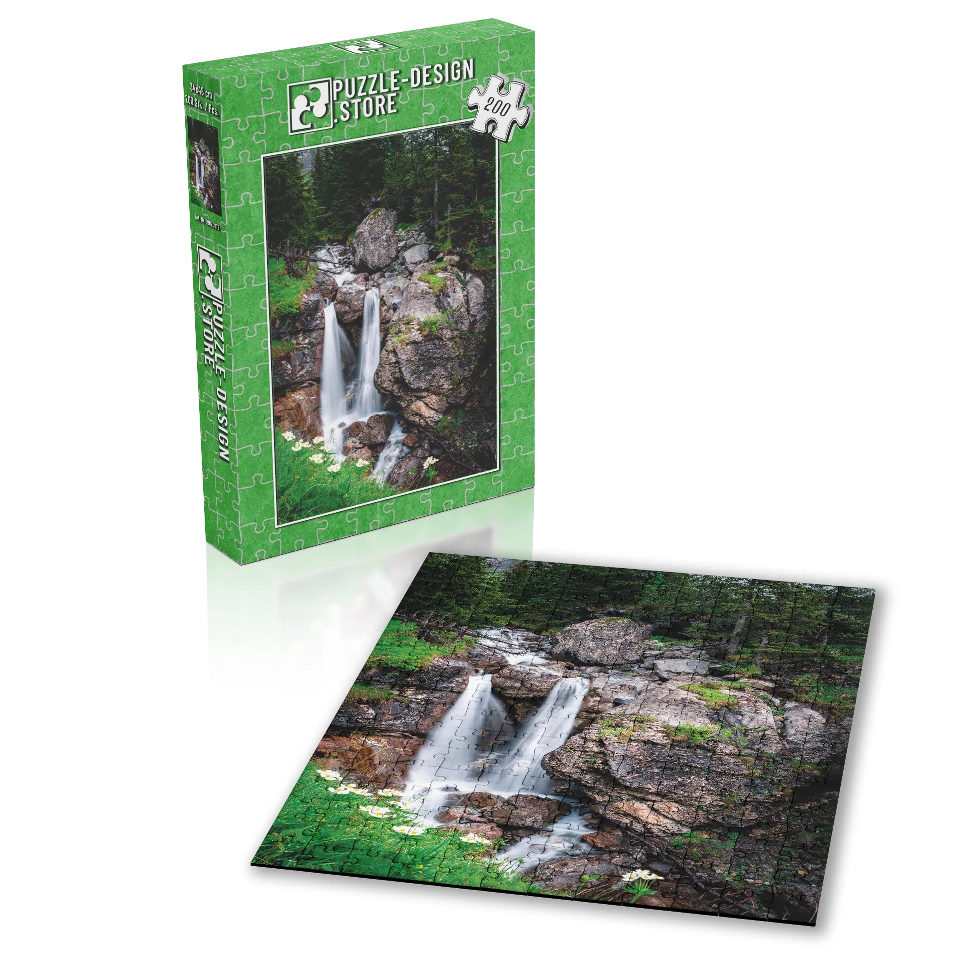 Zwillingswasserfall Alpen