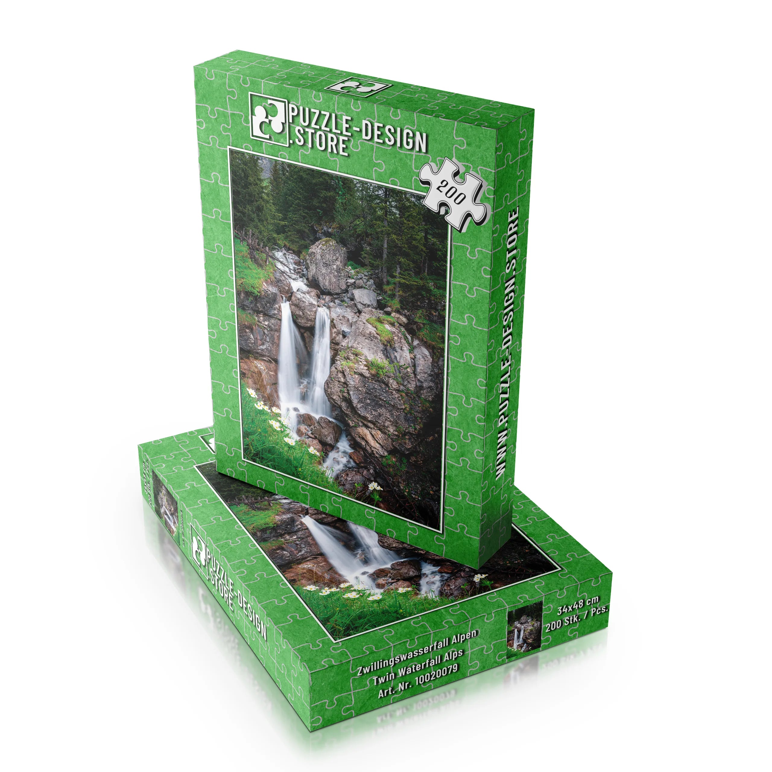 Zwillingswasserfall Alpen