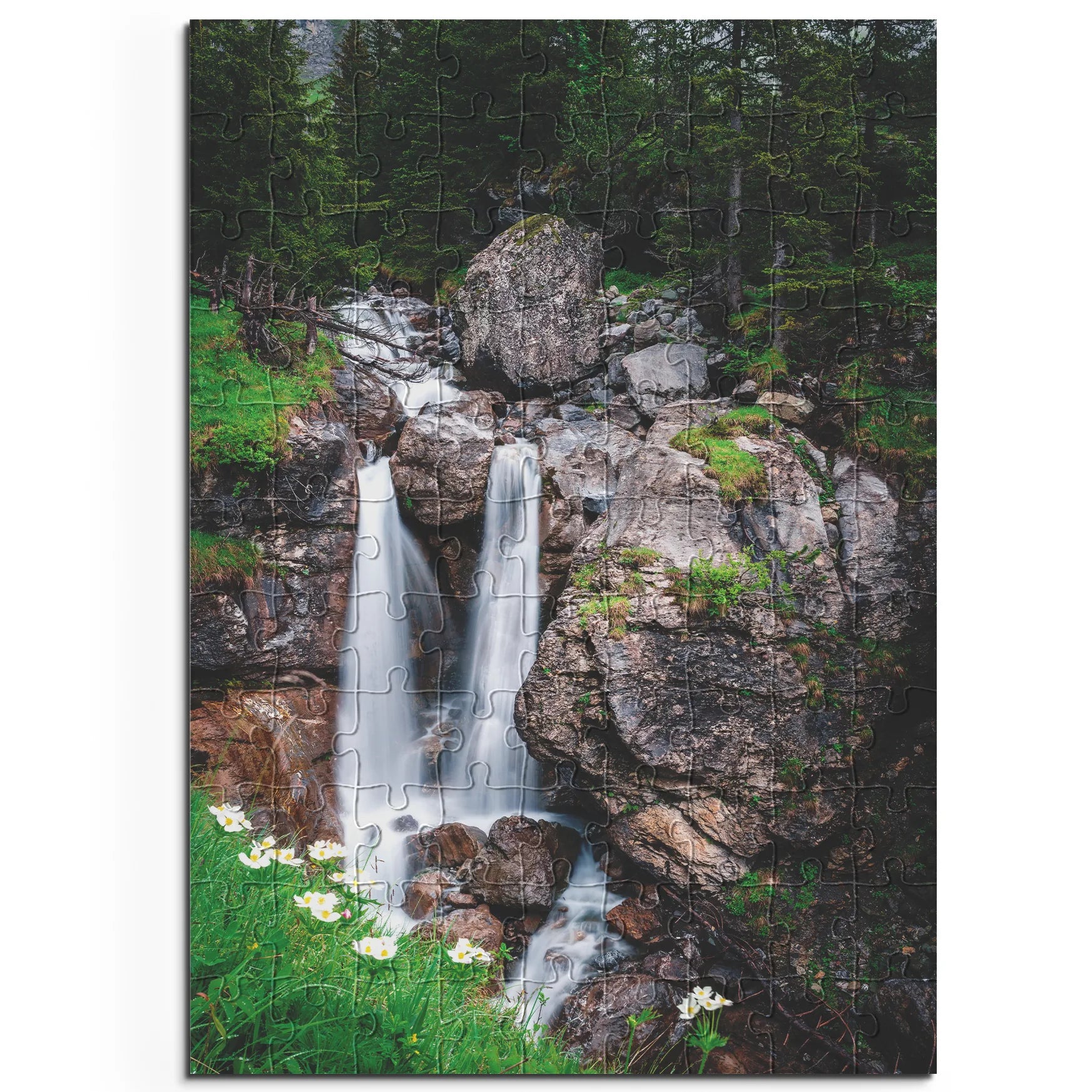 Zwillingswasserfall Alpen