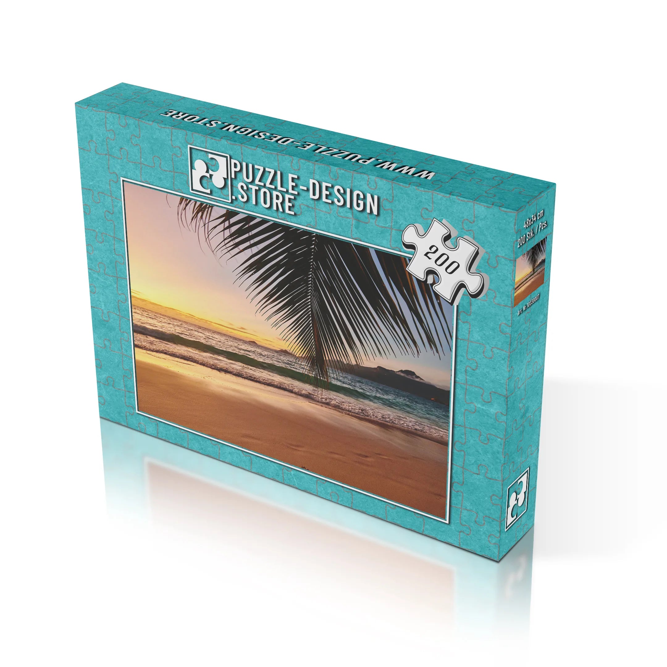 Sonnenuntergang unter Palmen