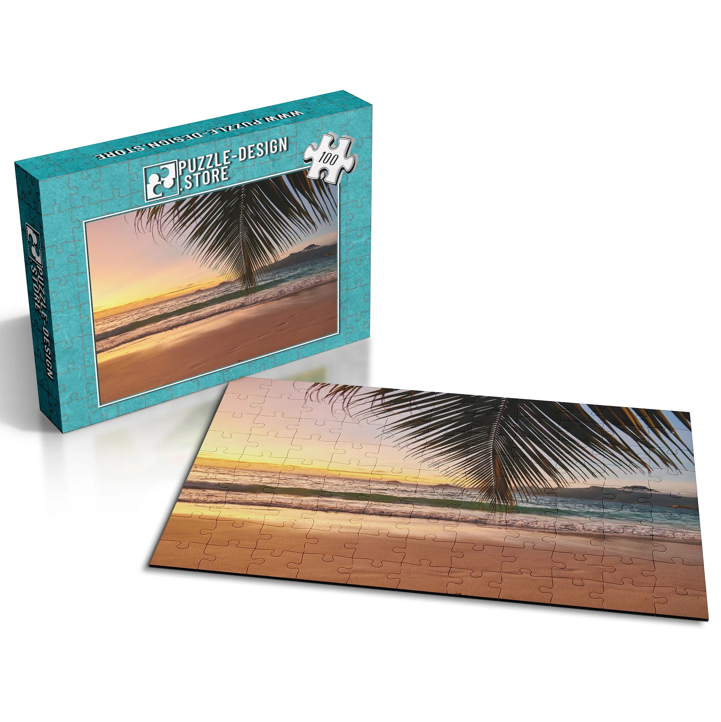 Coucher de soleil sous les palmiers