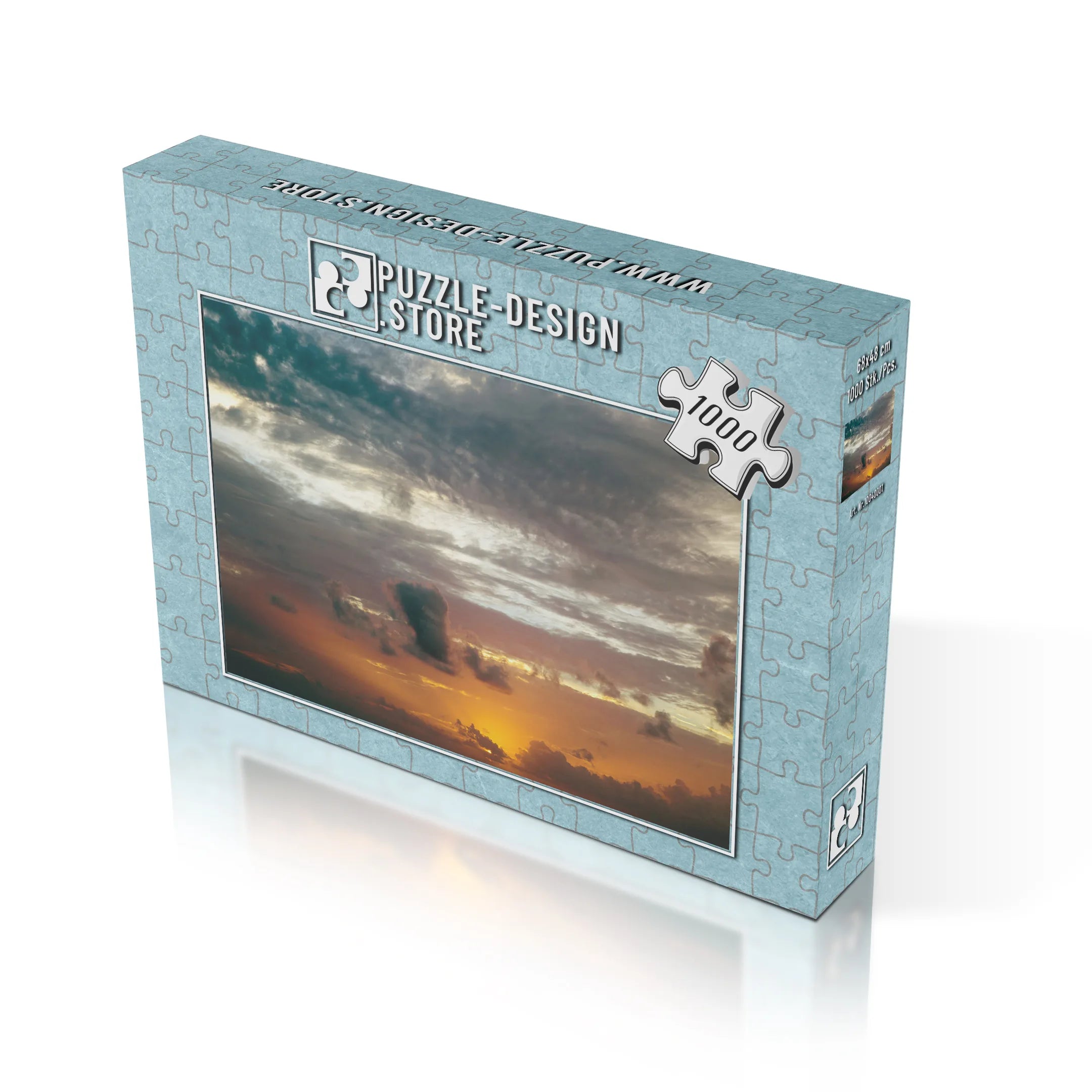 Dramatische Abendhimmel Farben