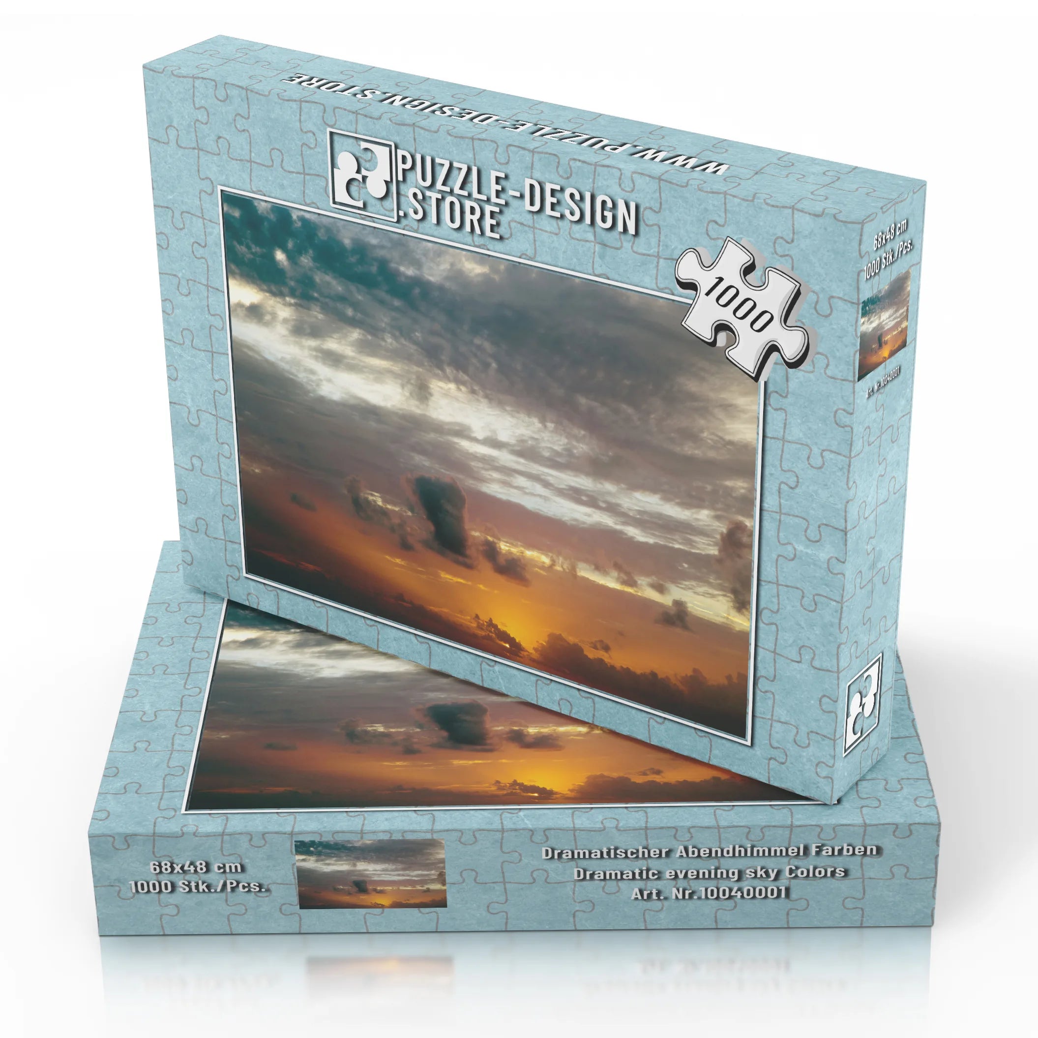 Dramatische Abendhimmel Farben