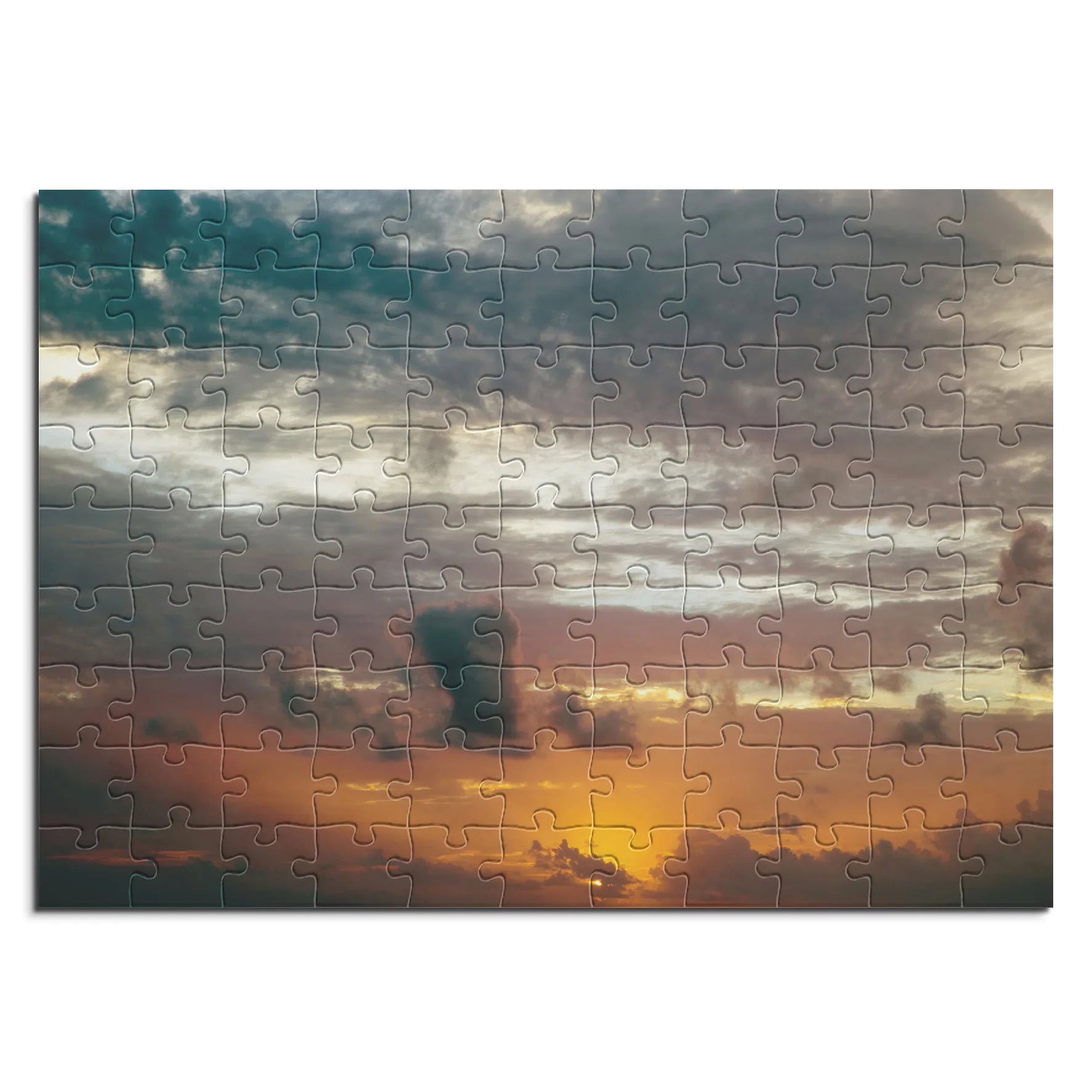 Dramatische Abendhimmel Farben