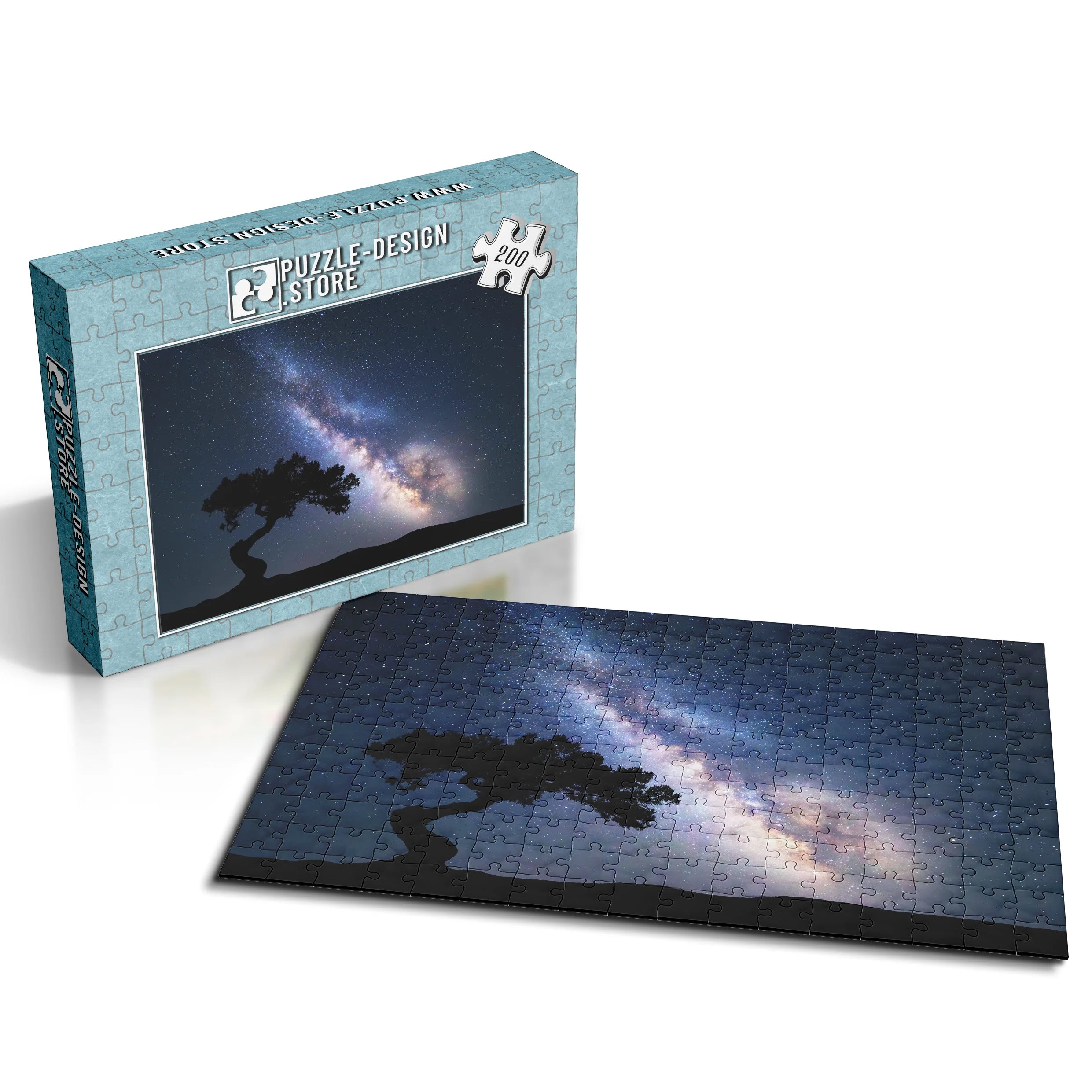 Milchstraße über Baum