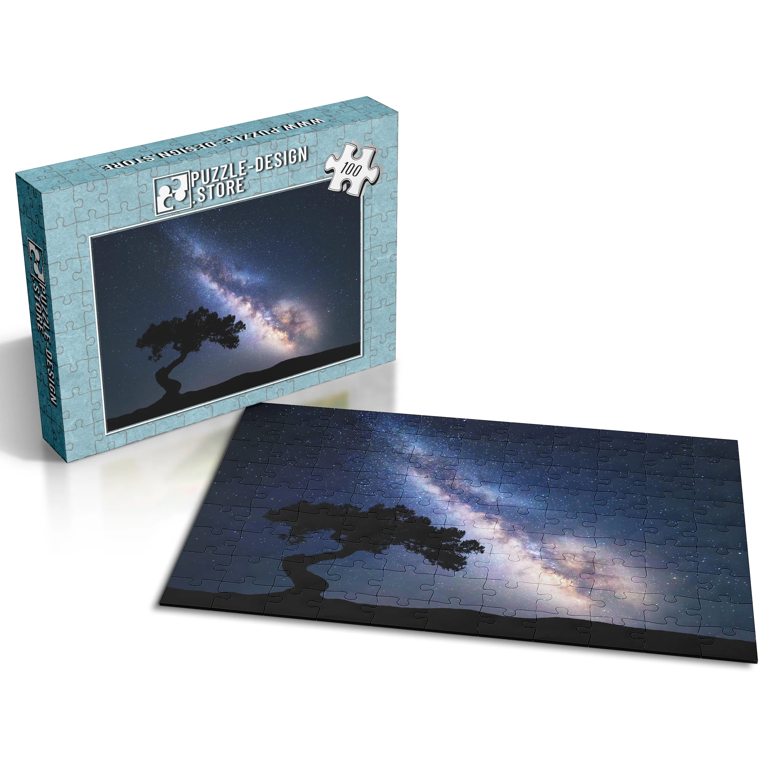 Milchstraße über Baum