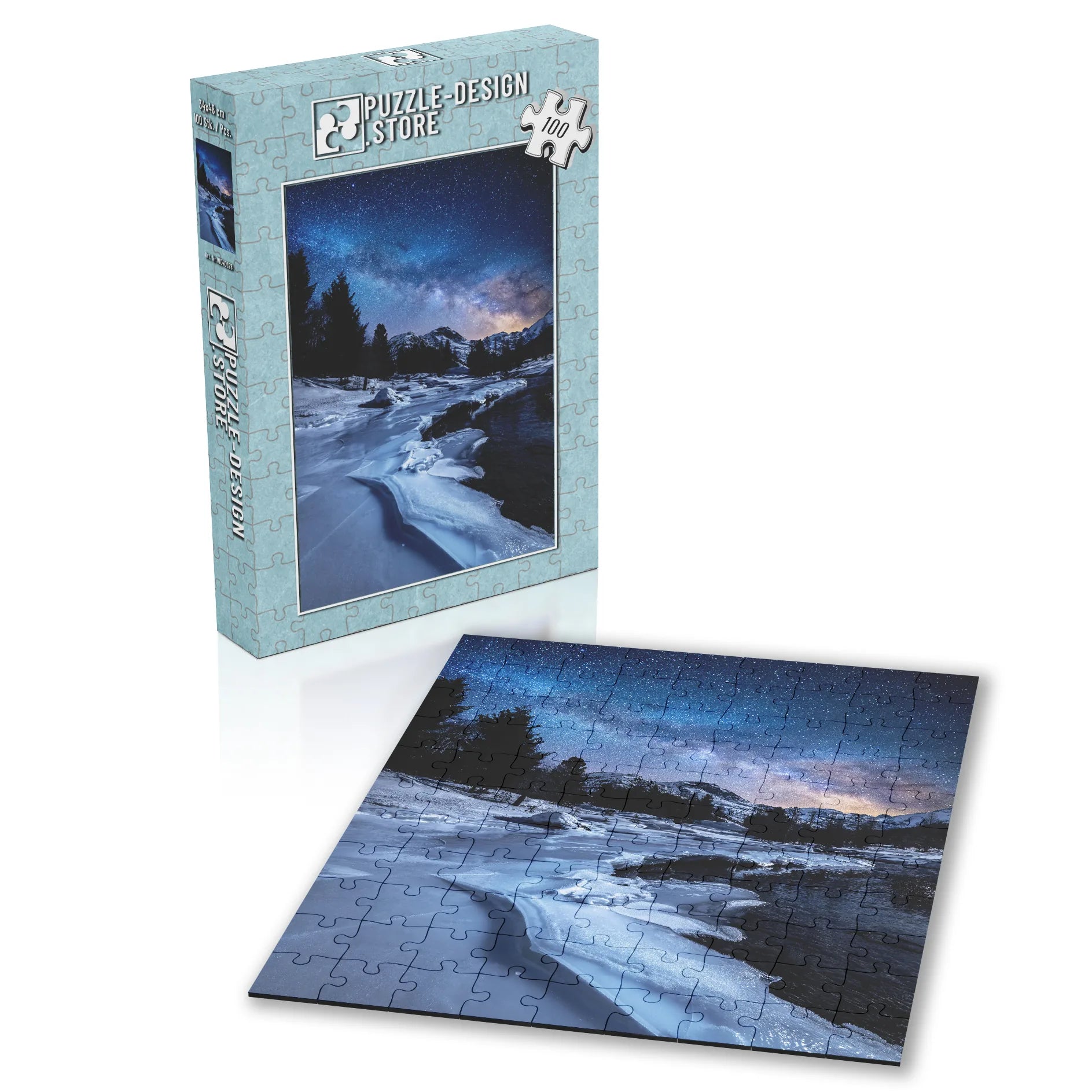 Nuit étoilée glacée