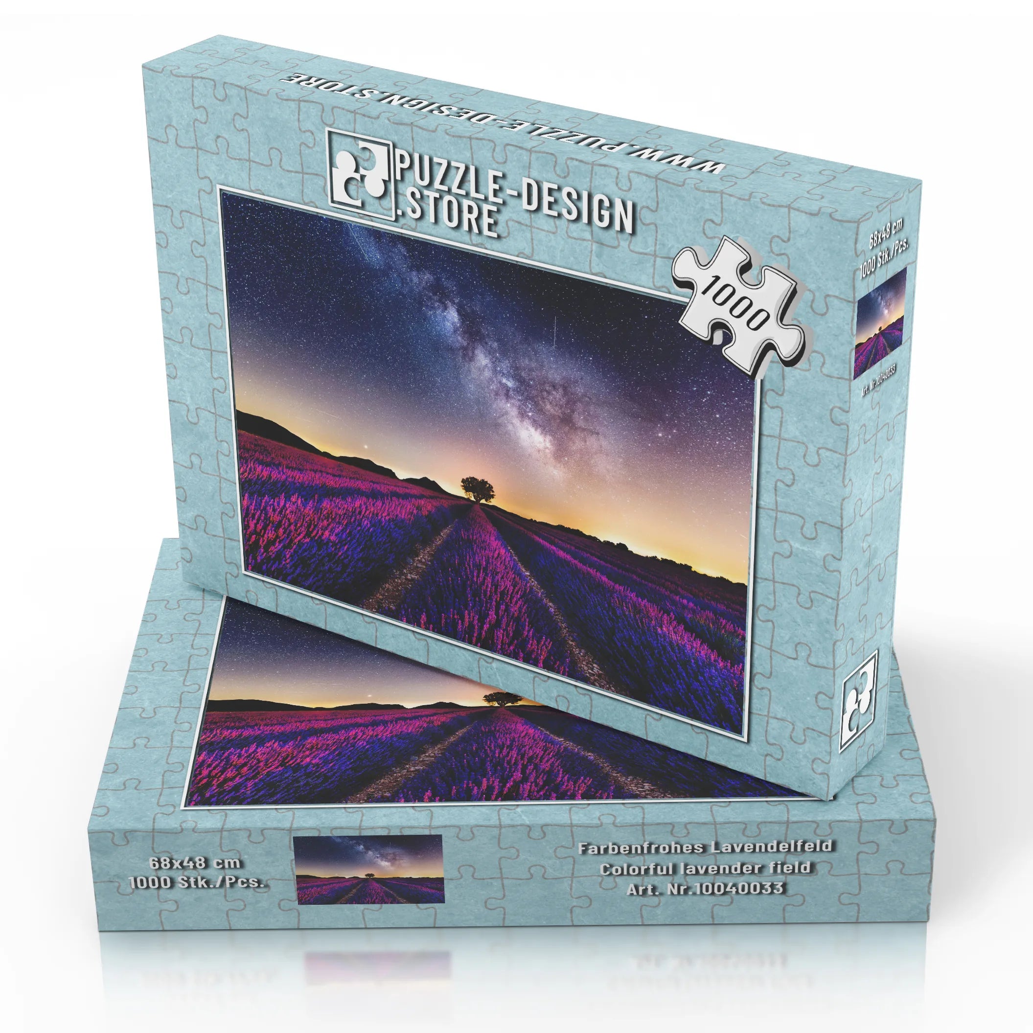 Farbenfrohes Lavendelfeld