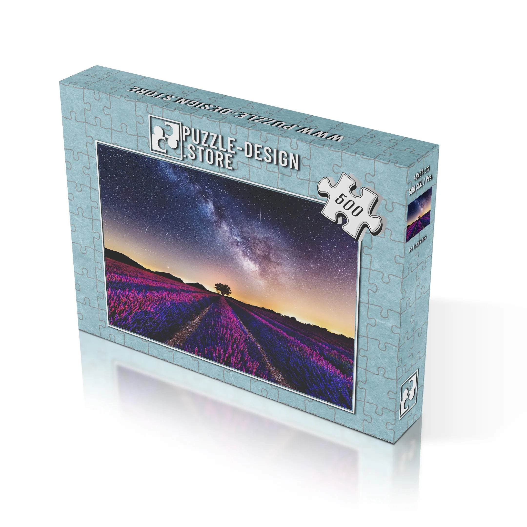 Farbenfrohes Lavendelfeld