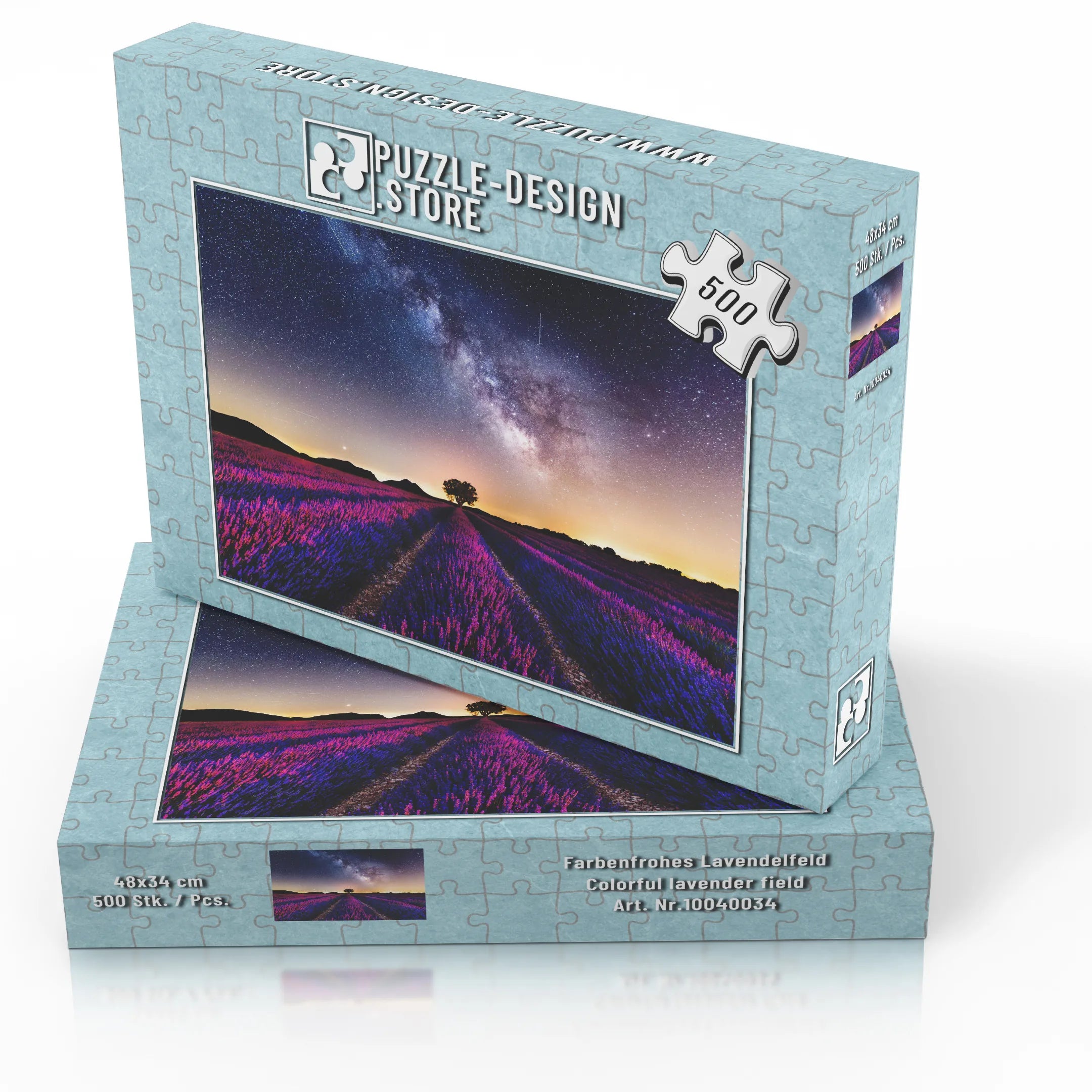 Farbenfrohes Lavendelfeld