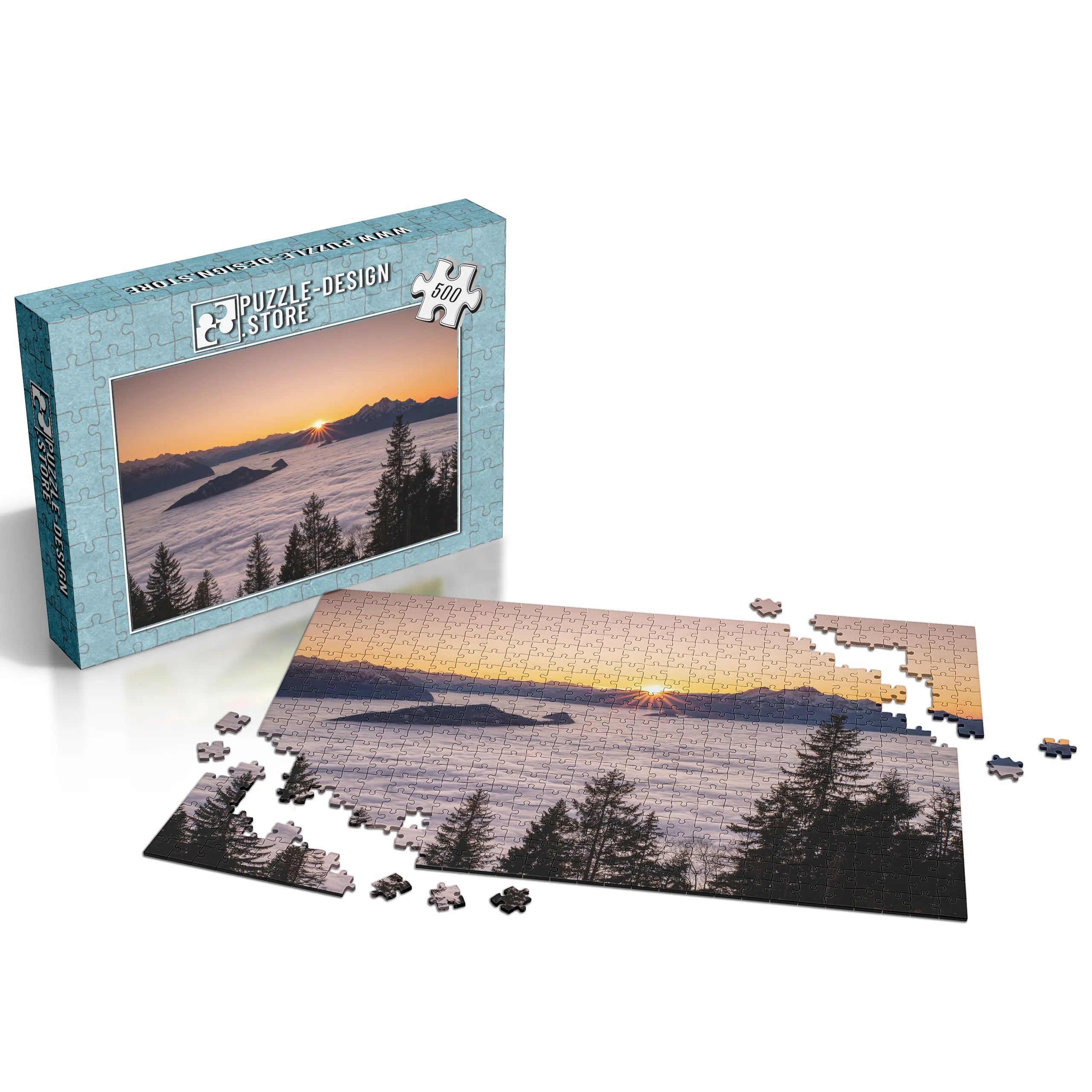 Sonnenaufgang Alpenmeer