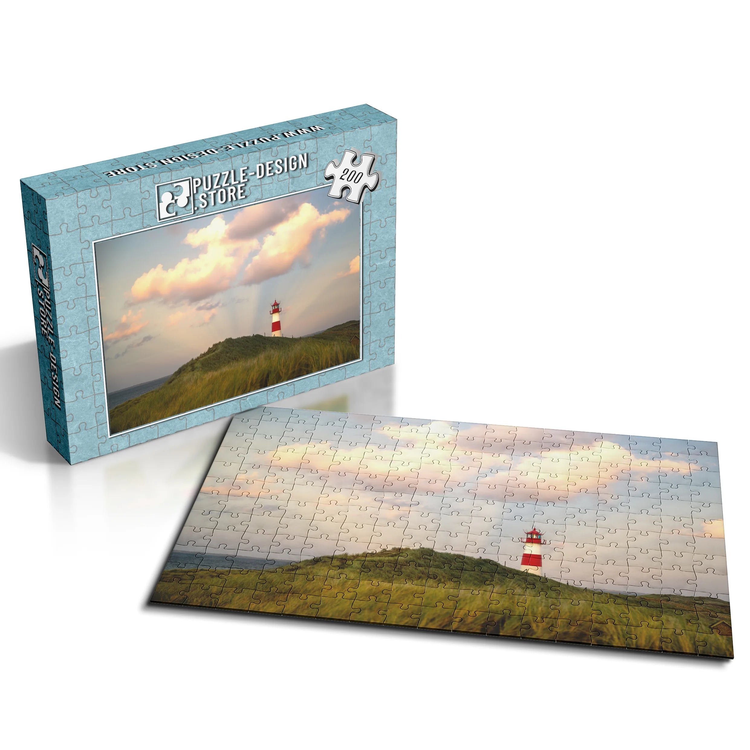 Leuchtturm im Abendlicht