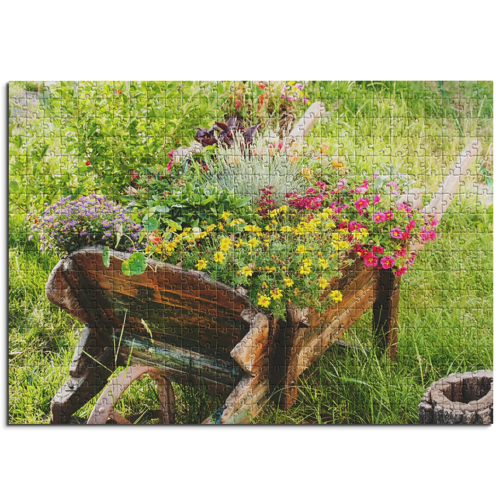 Blumenschubkarre Rustikal