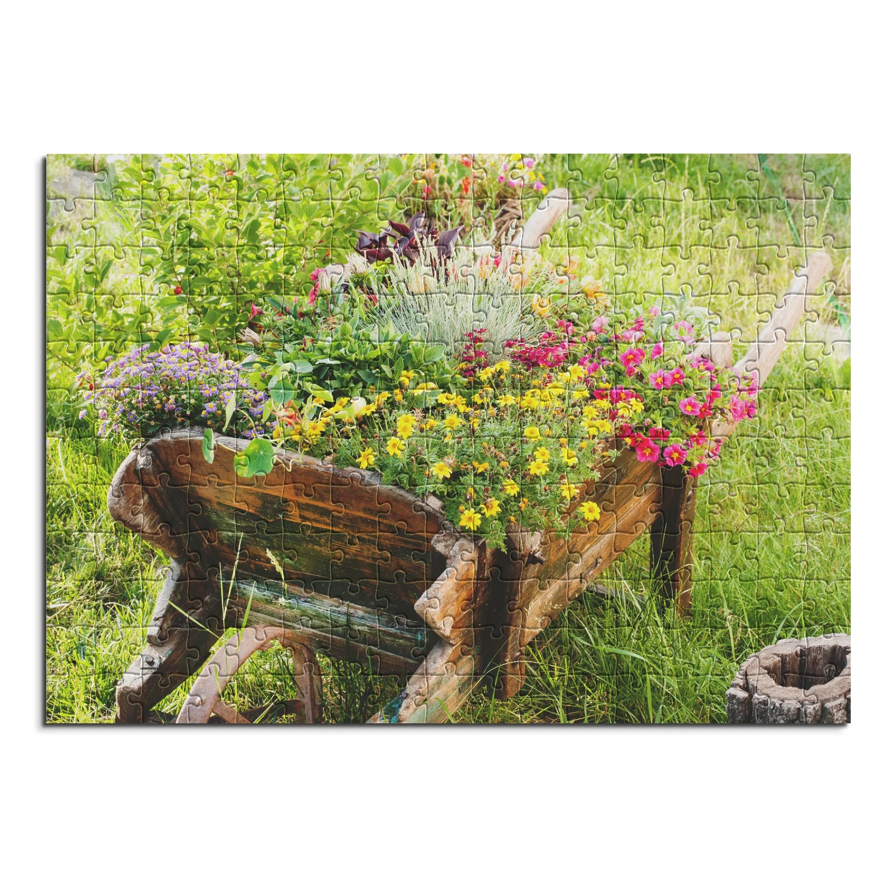 Blumenschubkarre Rustikal