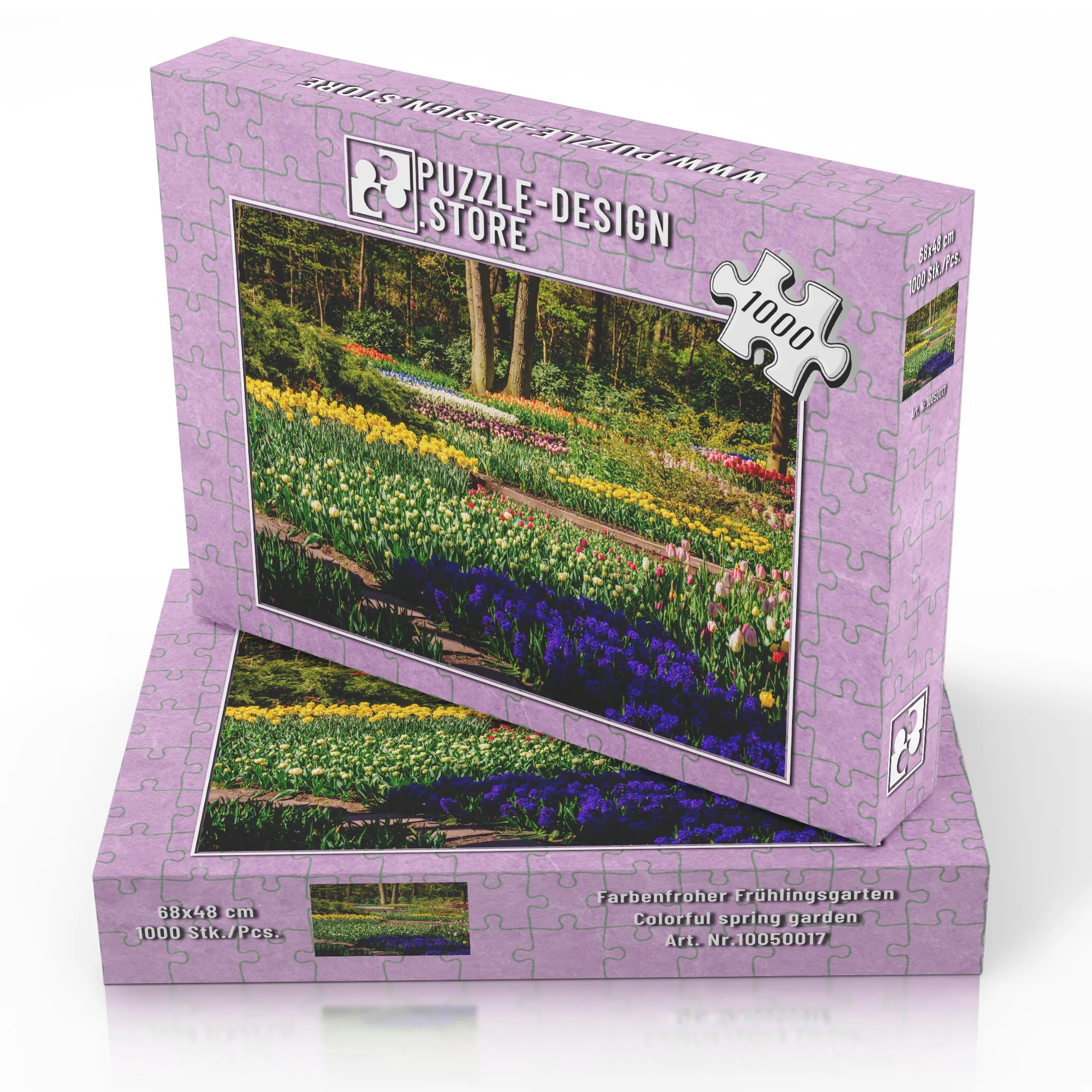 Farbenfroher Frühlingsgarten