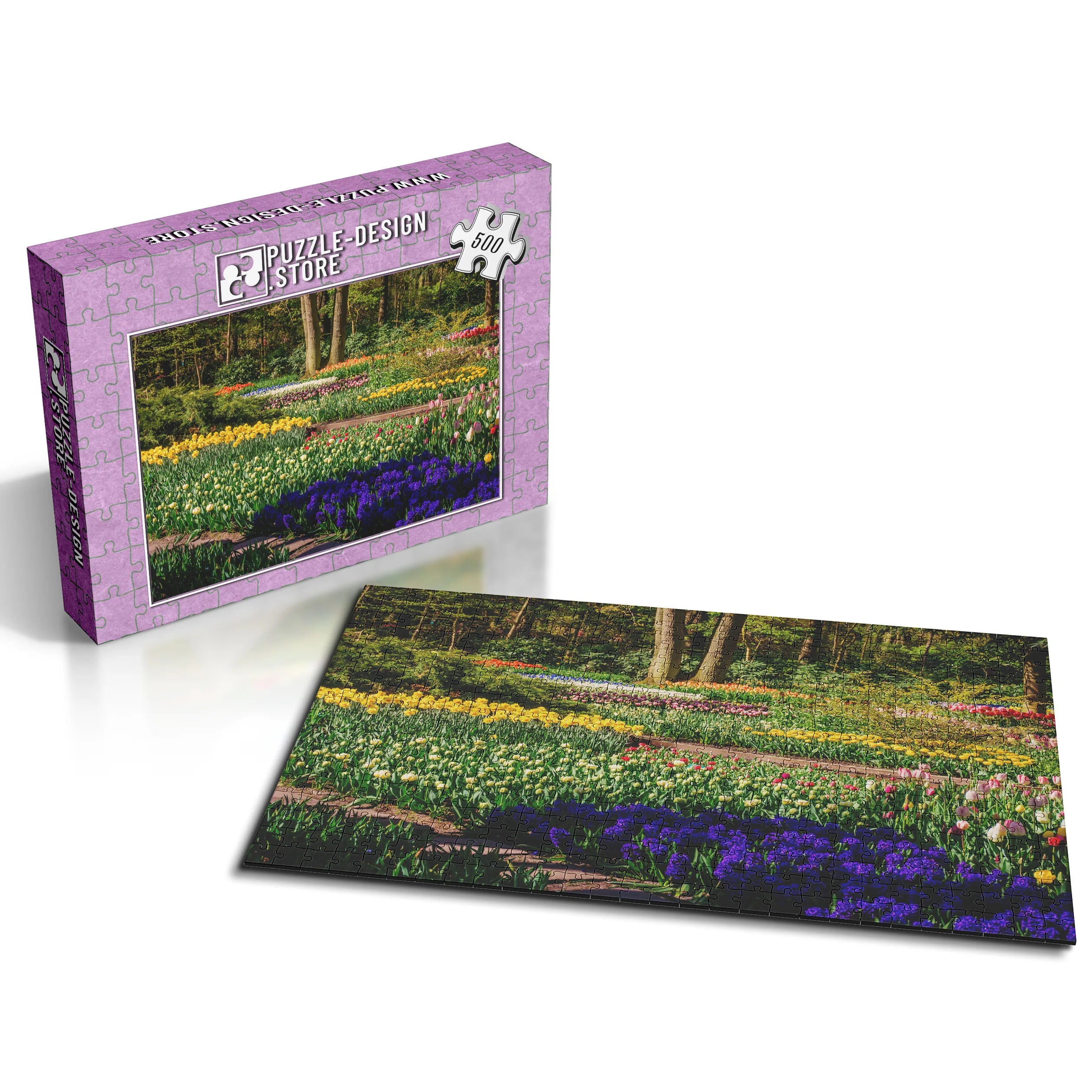 Farbenfroher Frühlingsgarten