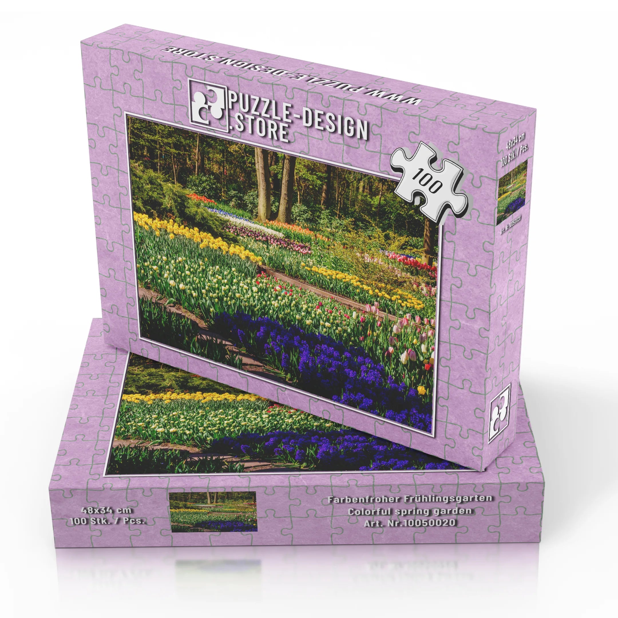 Farbenfroher Frühlingsgarten