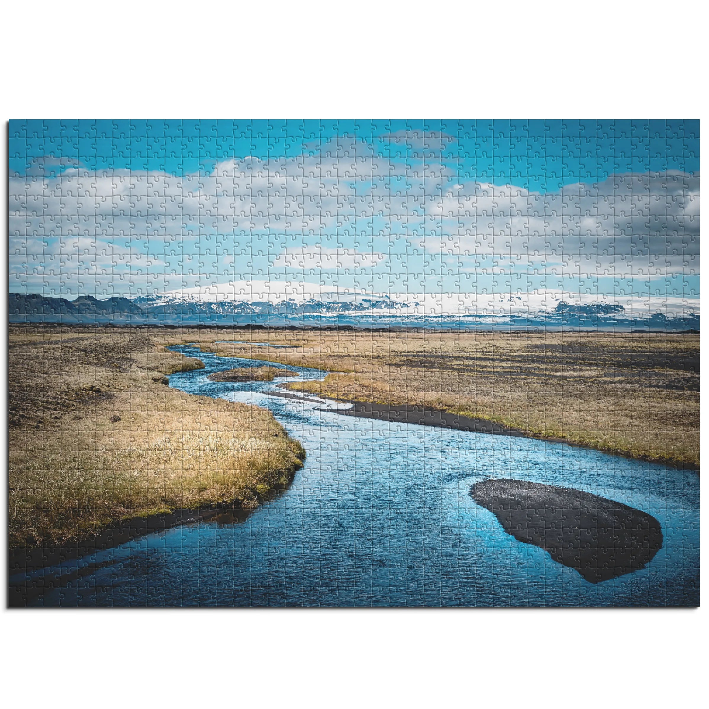 Islandfluss im Winter