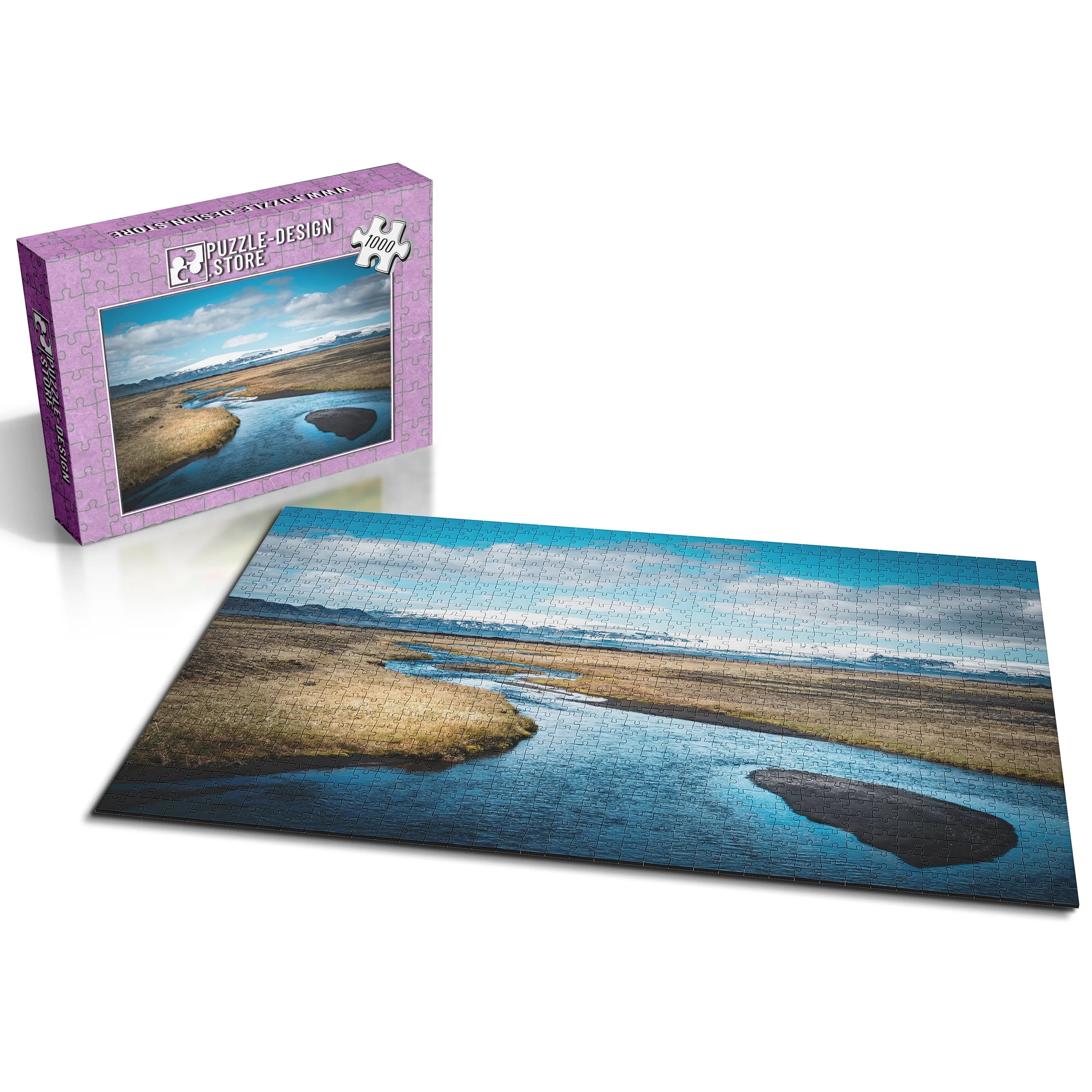 Islandfluss im Winter