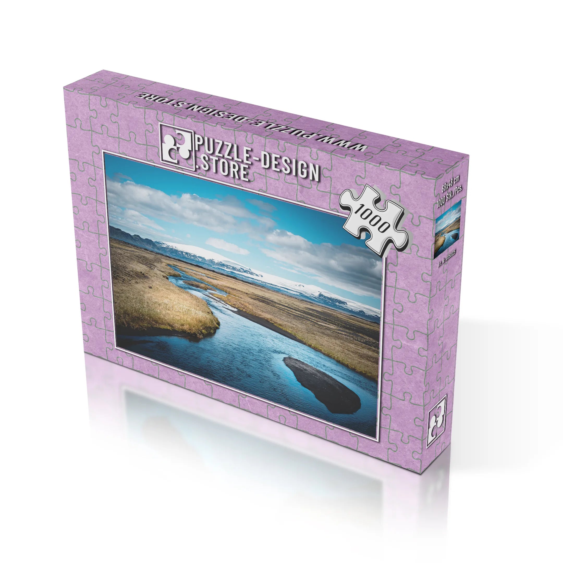 Islandfluss im Winter