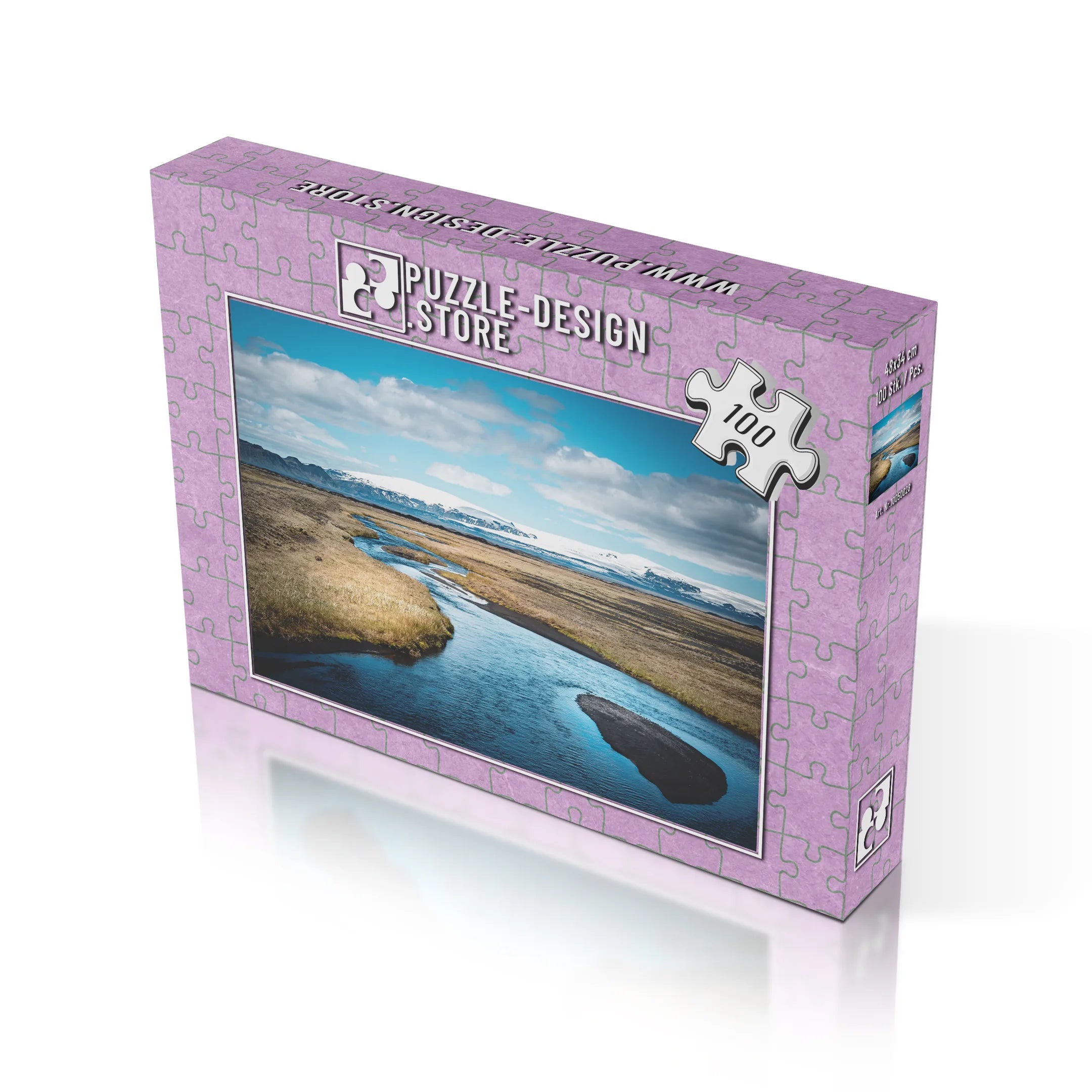 Islandfluss im Winter