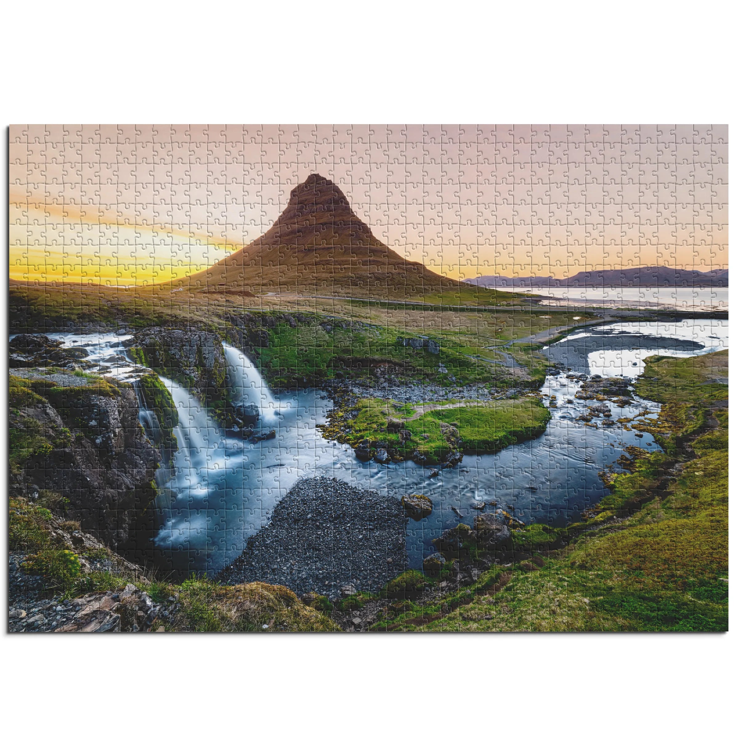 Kirkjufell bei Sonnenuntergang