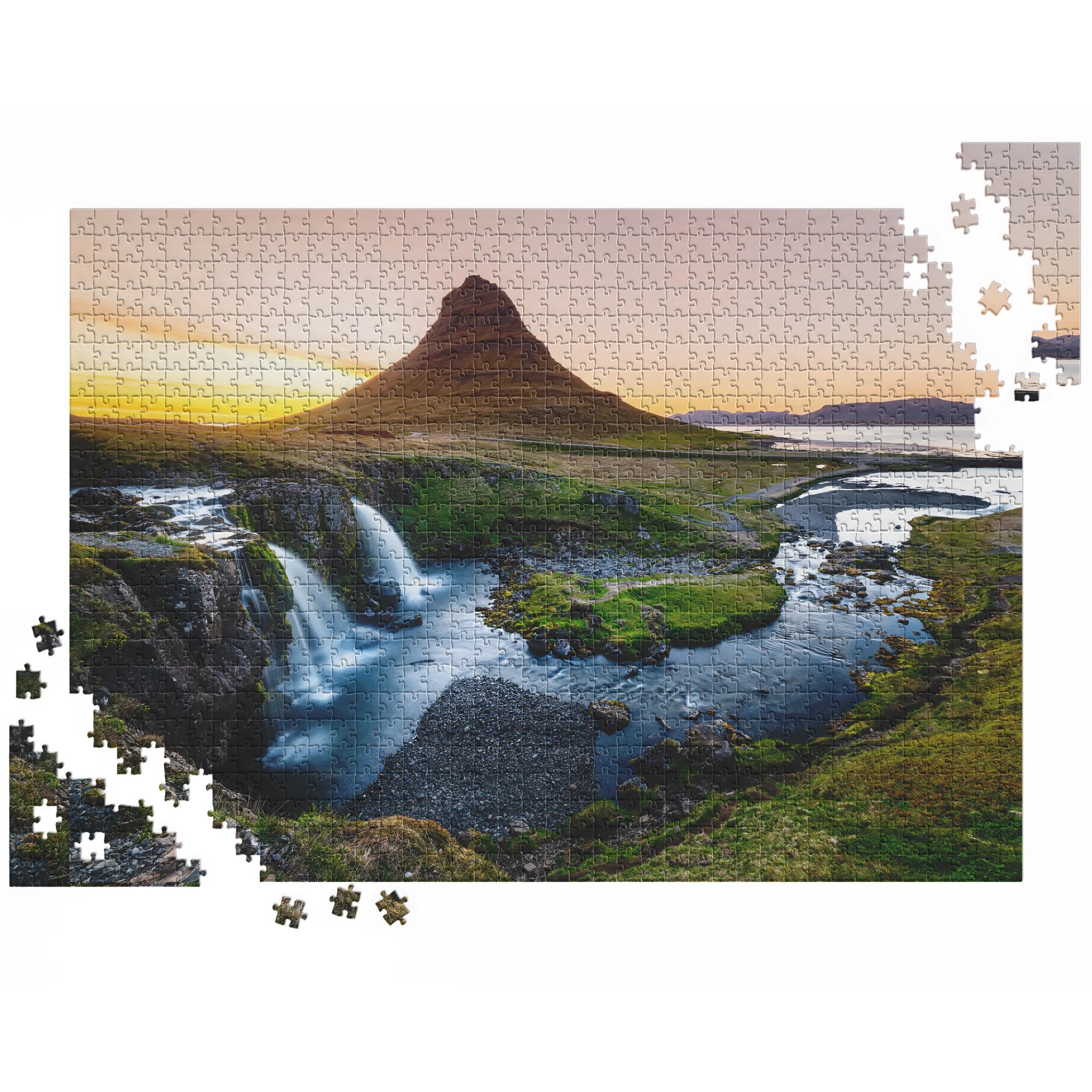 Kirkjufell bei Sonnenuntergang